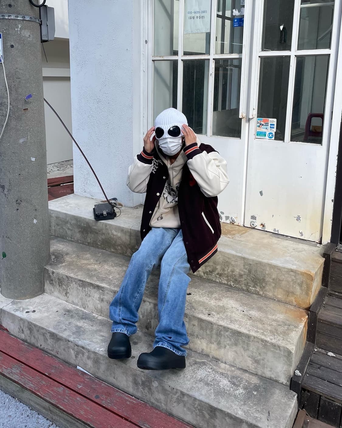 무남 투톤 데님팬츠 (L) 상품이미지2