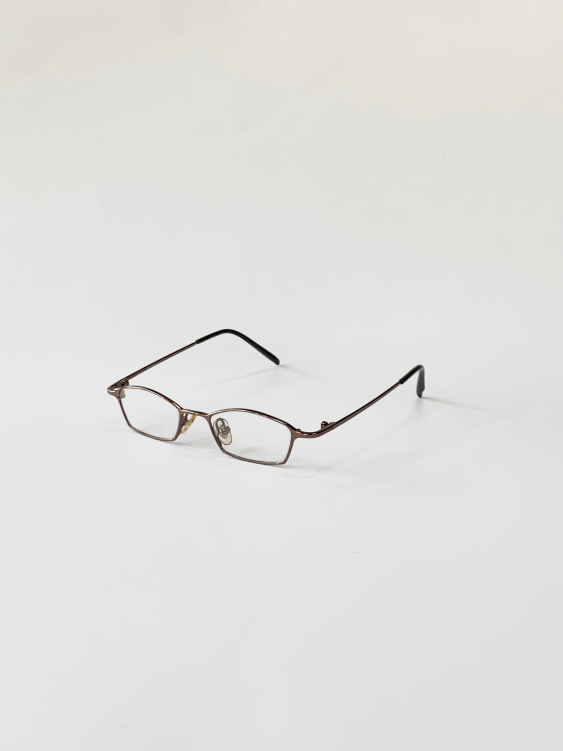 [픽키-596] (Small) 브라운 메탈 사각 안경테 클래식 소형 상품이미지2