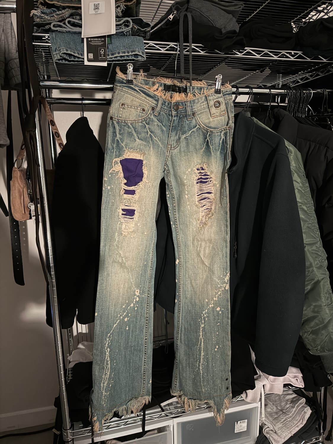 Y2K 데미지 부츠컷 상품이미지1