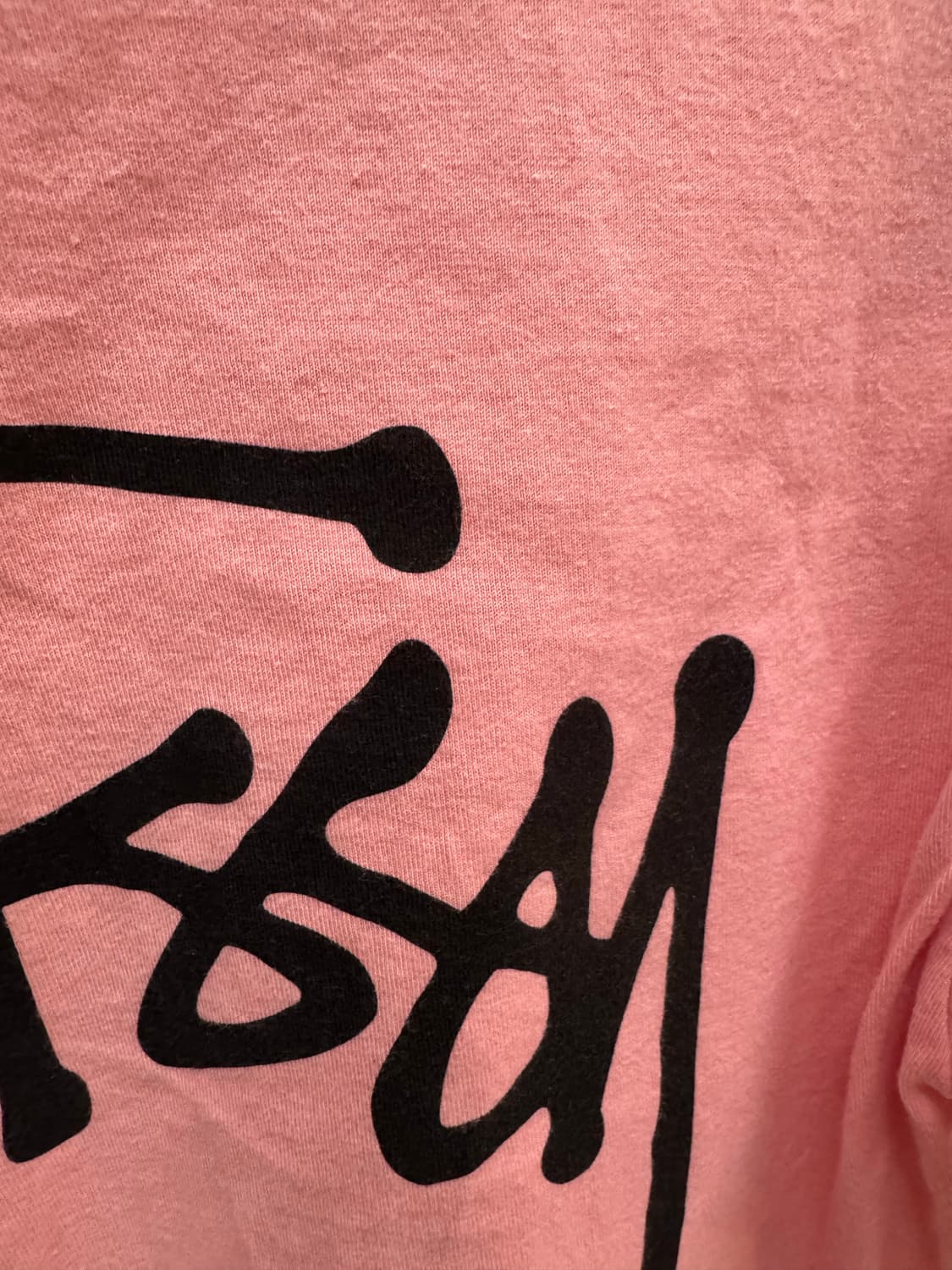 🧥 Stüssy 스투시 베이직 로고 반팔 티셔츠 (핑크) 상품이미지9