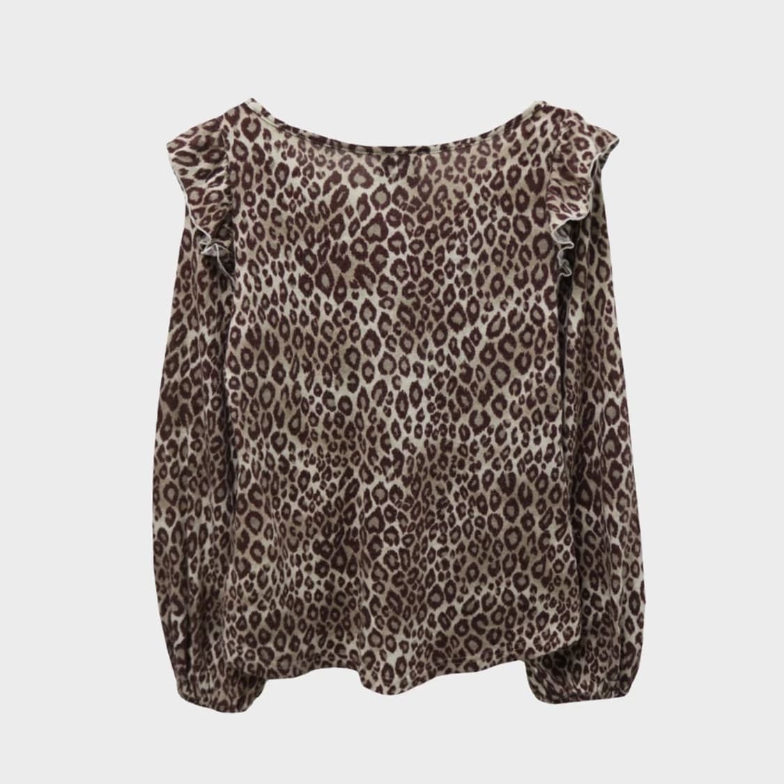 CHIMERA PARK 호피 프릴 울 혼방 니트 62032 상품이미지2