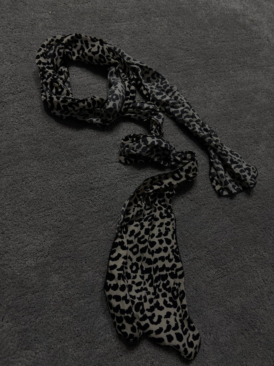 Vintage vkei punk mood leopard scarf 상품이미지3
