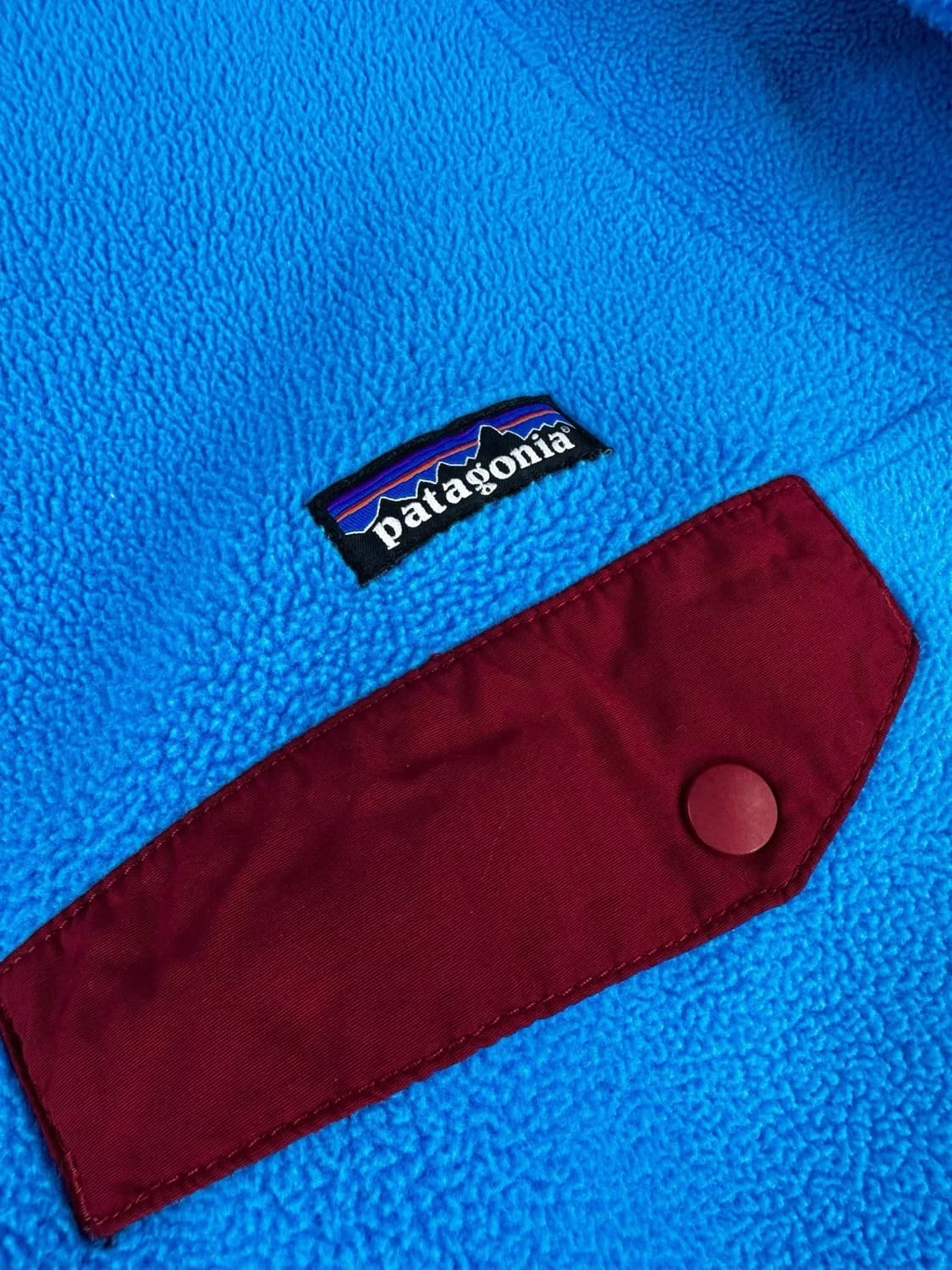 16FW 파타고니아 신칠라 스냅-T 스카이블루/레드 상품이미지3