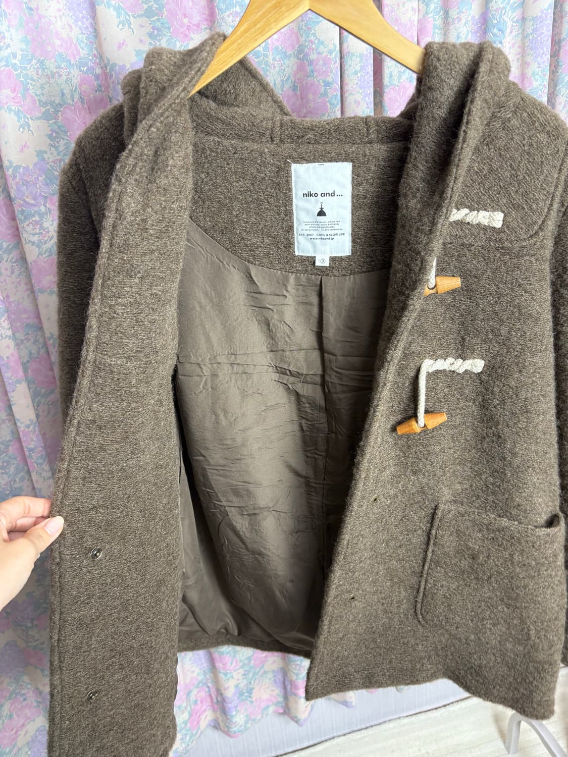 니코앤드 브라운 울 더플 코트 상품이미지9