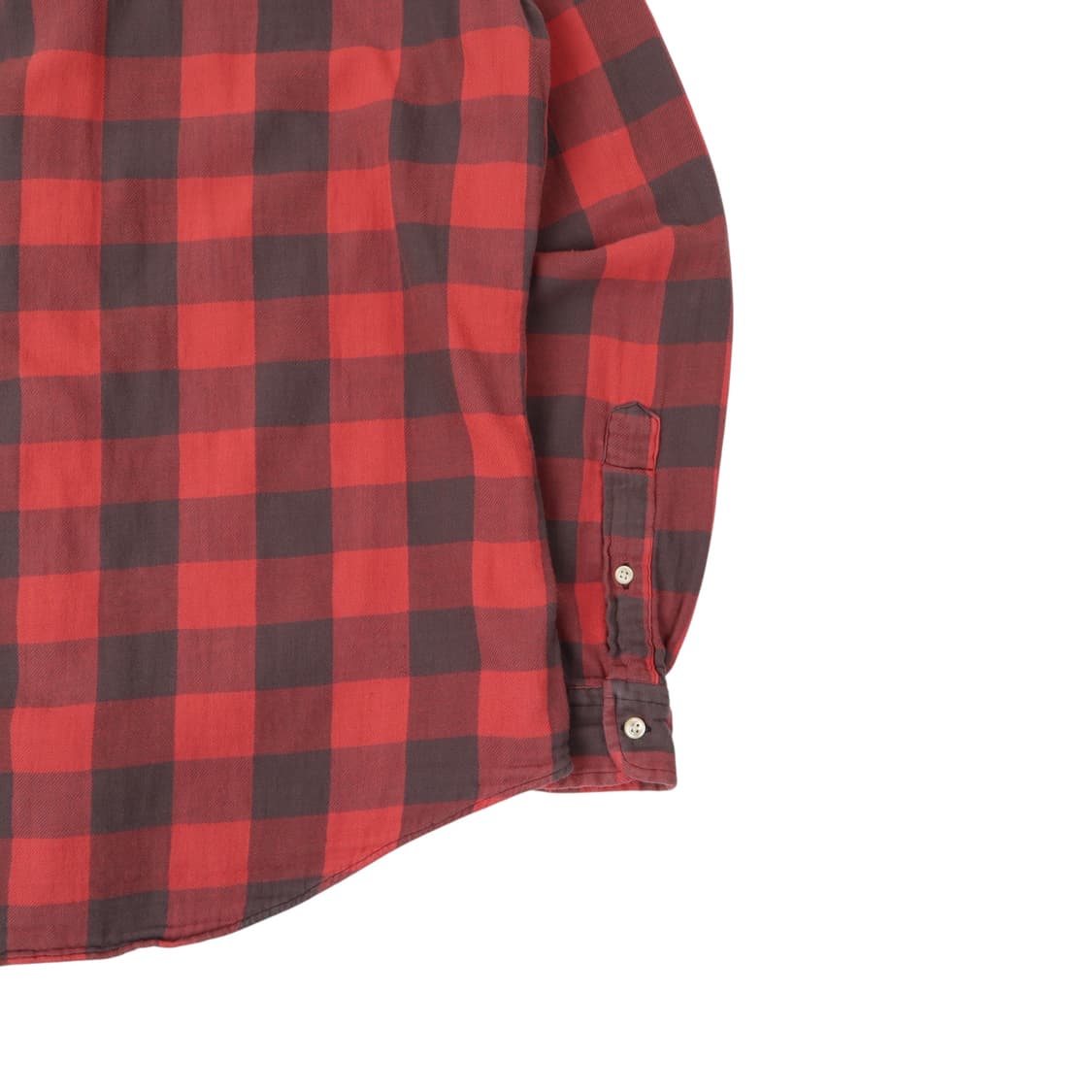 폴로 랄프로렌 QR 플란넬 체크 클래식핏 인디고 셔츠 상품이미지7