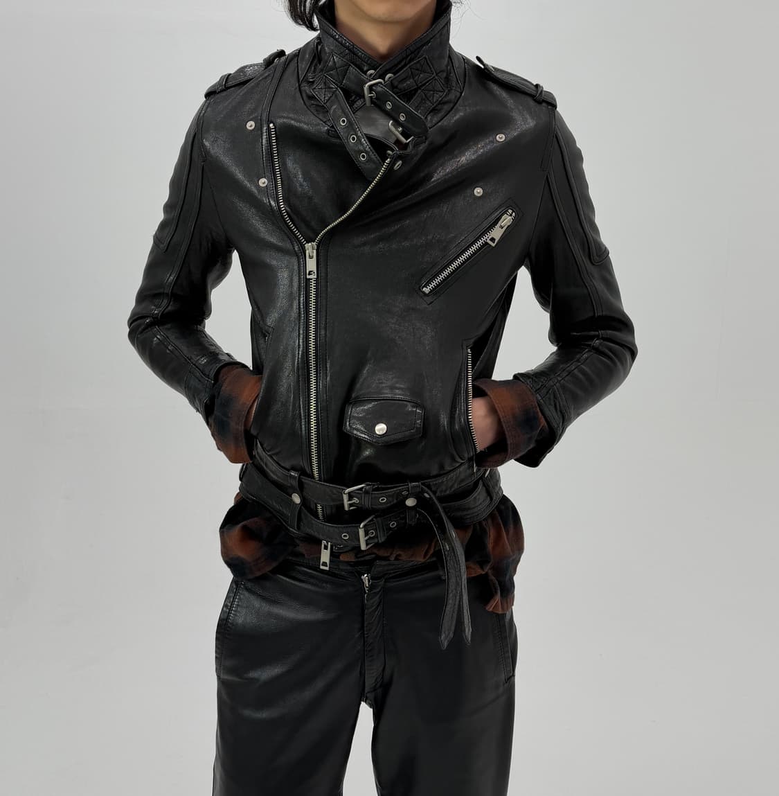 Vegetable sheepskin leather jacket 상품이미지1