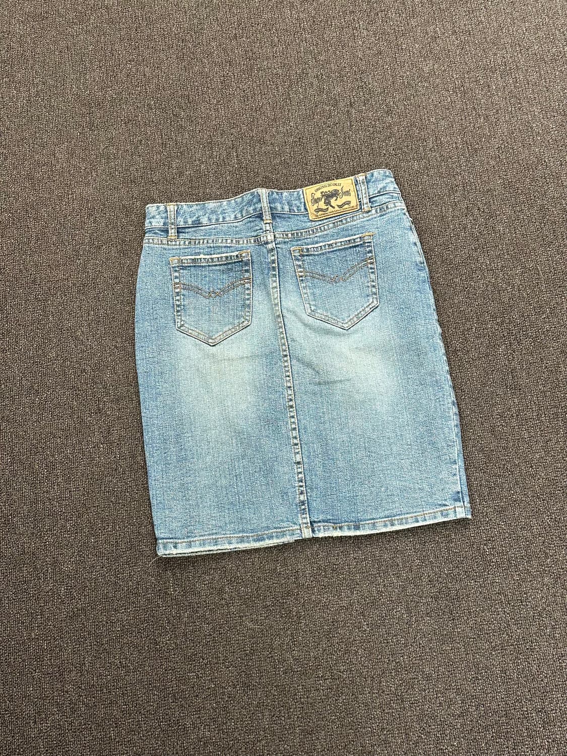 OS)INGNI vintage 데님 트임 미니 스커트 상품이미지4