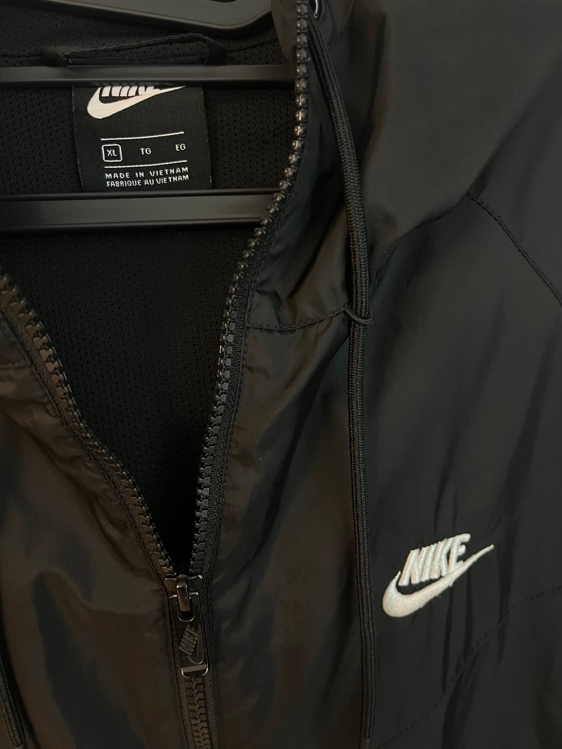 [XL/105] 나이키 윈드러너 후드 바람막이 블랙  상품이미지4