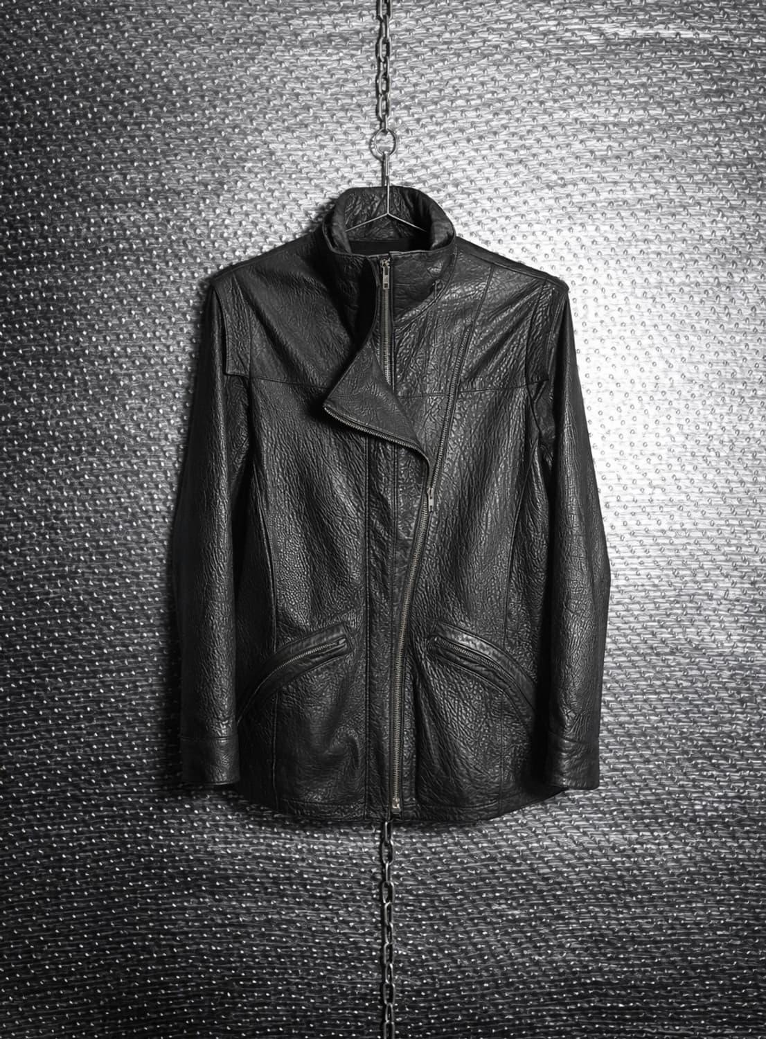 Theyskens theory 하이넥 레더자켓 상품이미지1