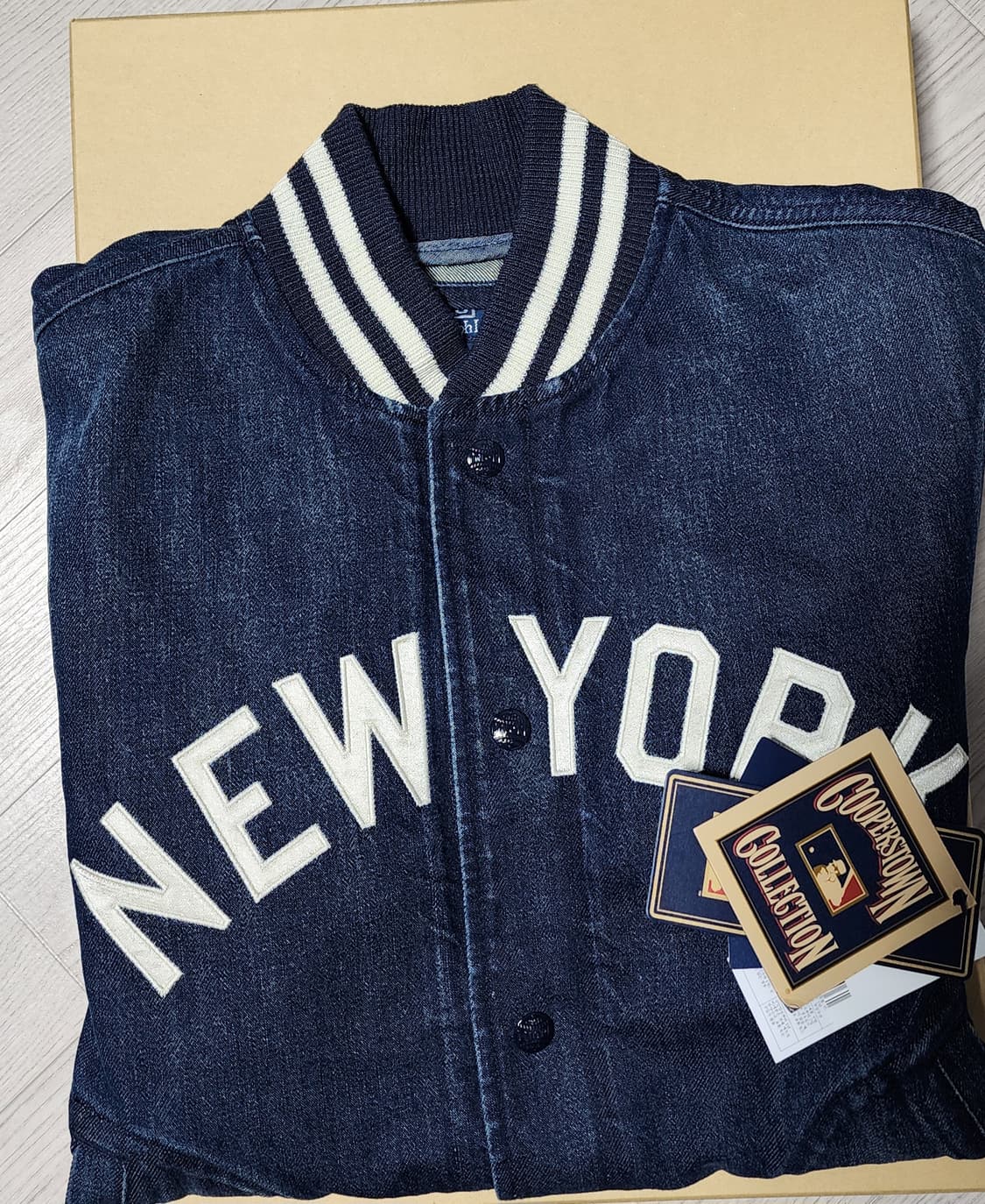 폴로 랄프로렌 양키스 데님 바시티 (M) 상품이미지4