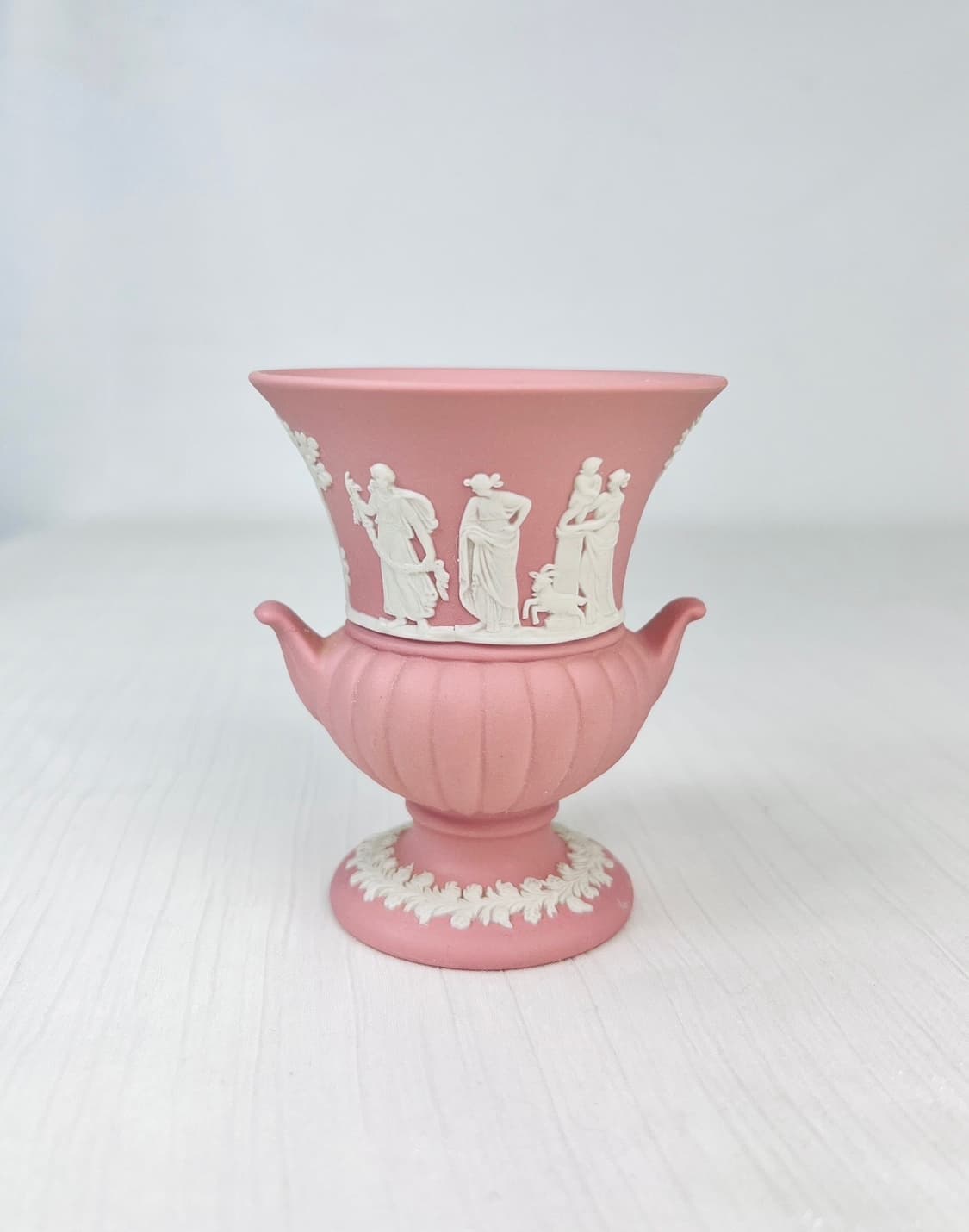 [영국앤틱] 웨지우드 제스퍼웨어 귀달이 화병 베이스 _ 핑크 상품이미지4