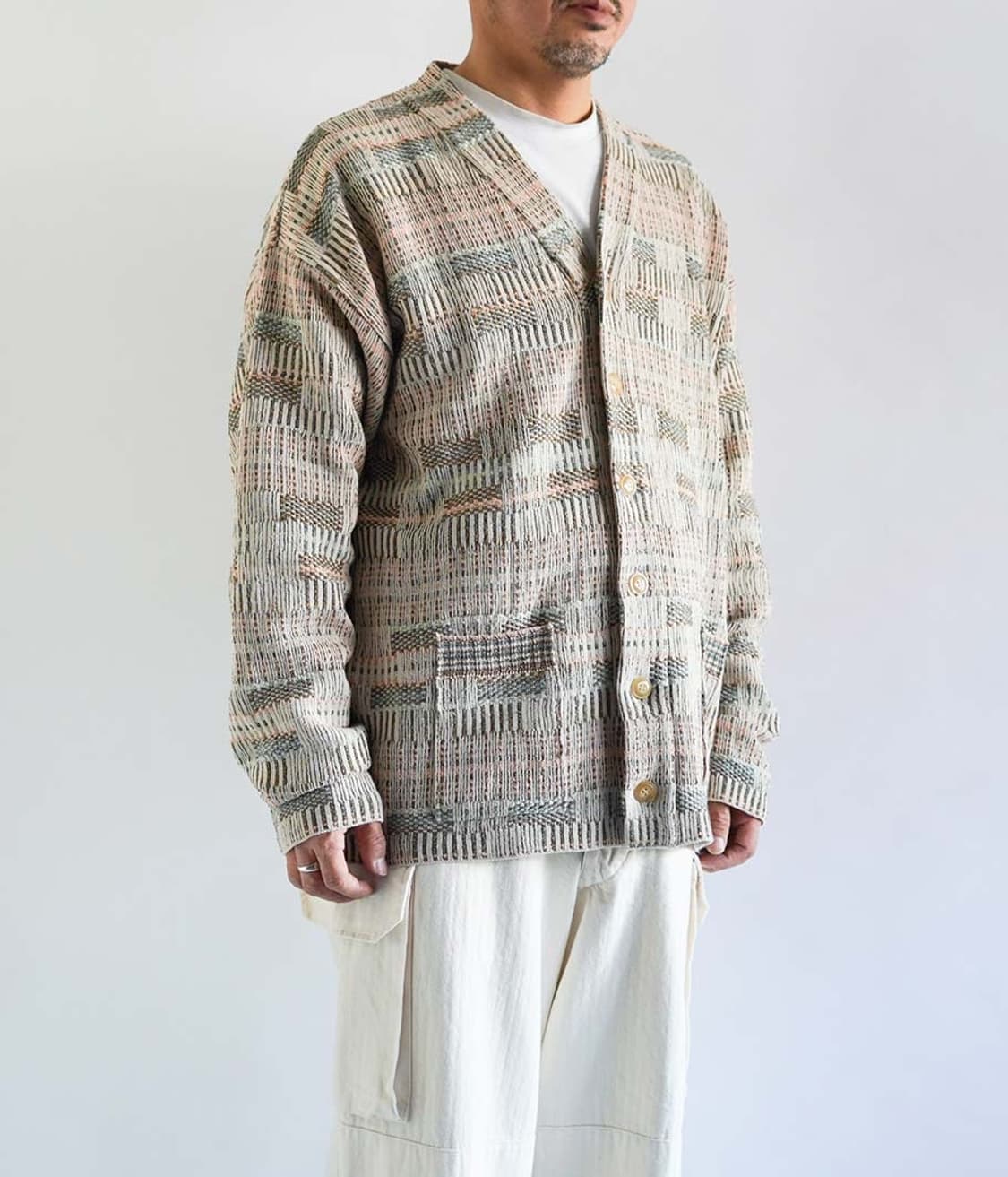 나이스네스 보로 Sege 샌드 가디건 L(105-110)사이즈 한정모델 상품이미지3