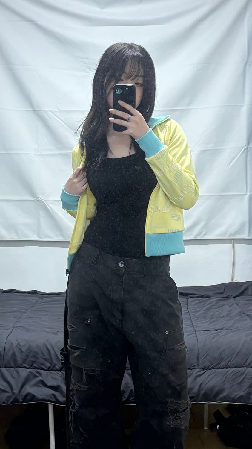 퓨마 배색 레터링 로고 저지 상품이미지2