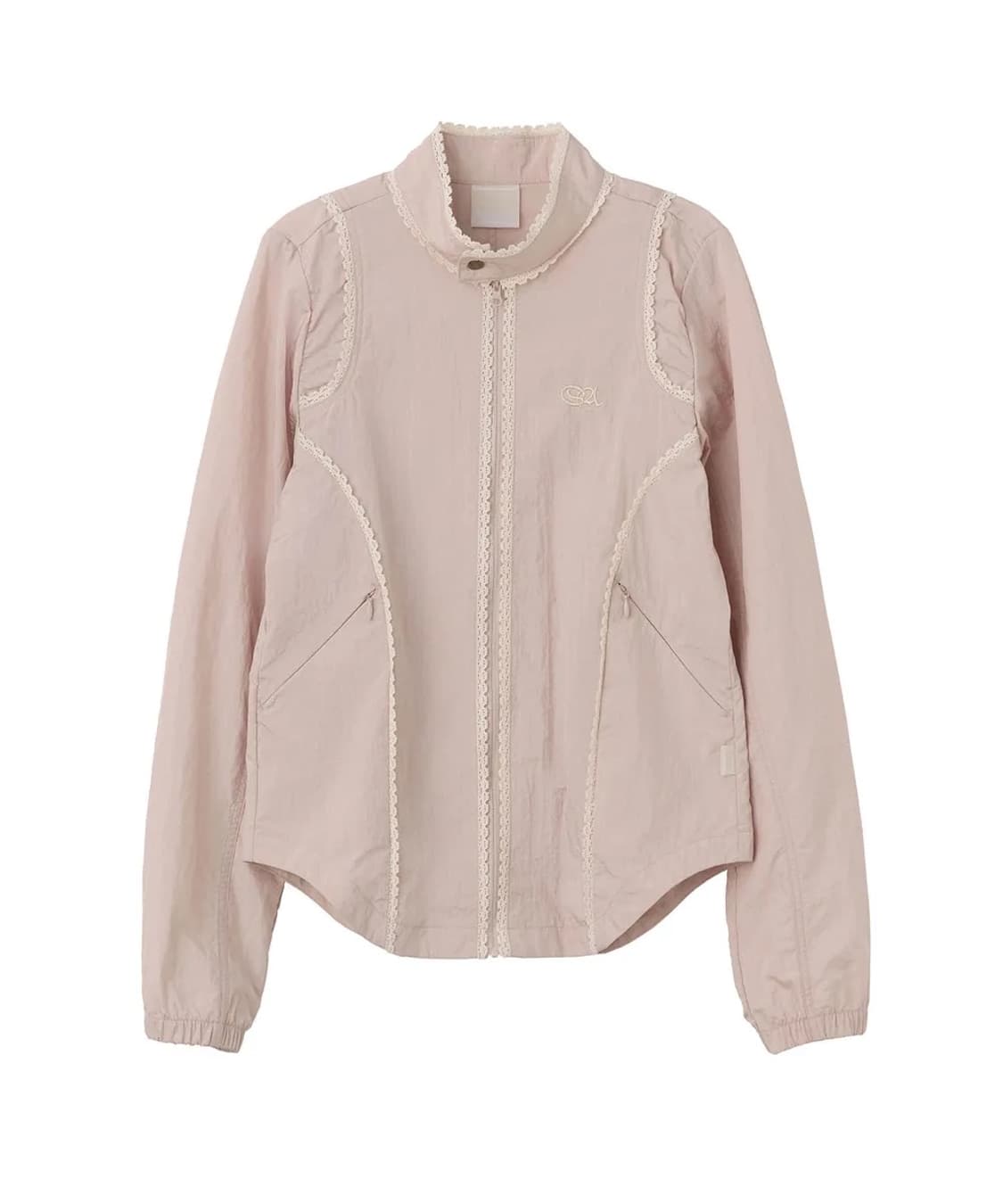 Sculptor lace nylon jacket pink 상품이미지1