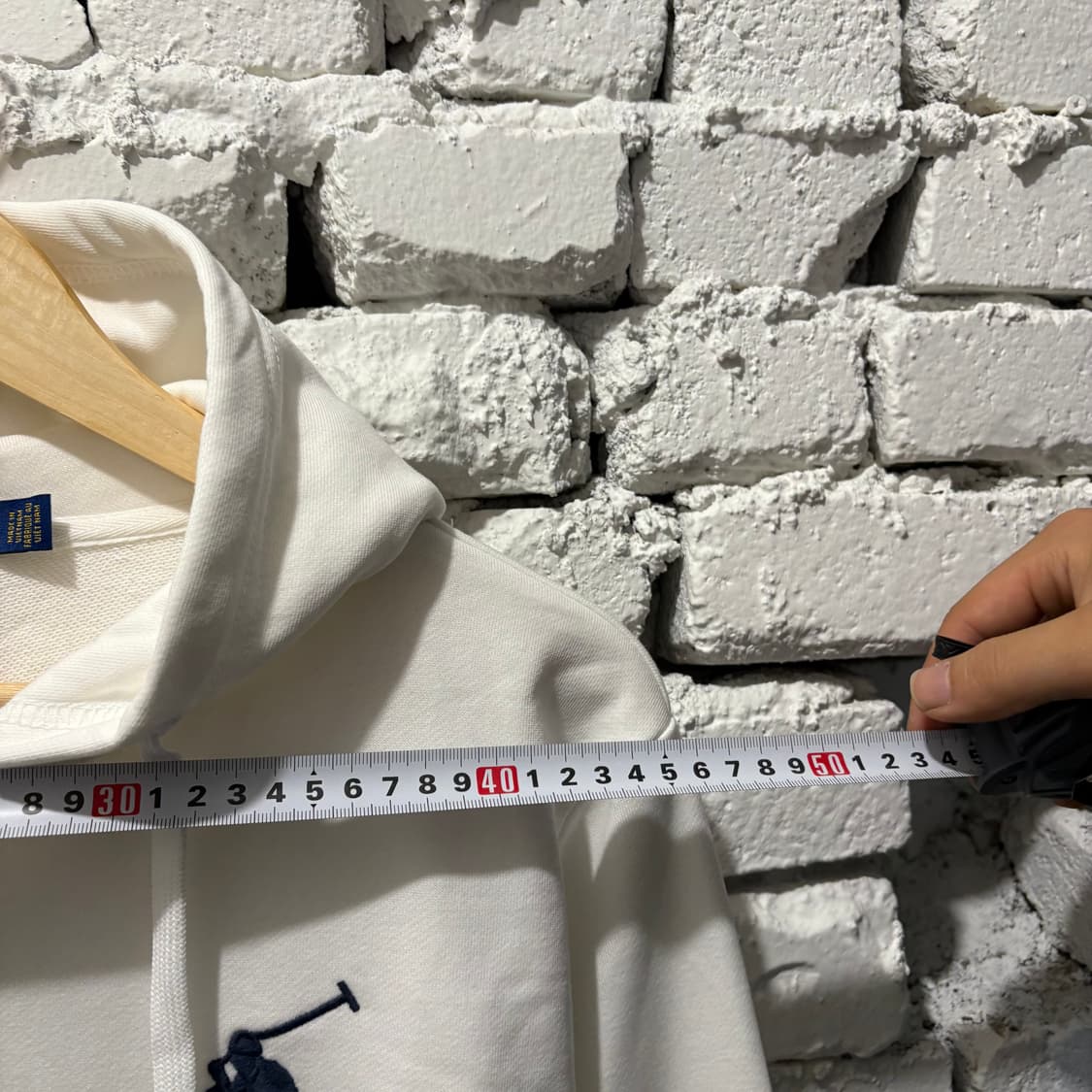 폴로 빅포니3 화이트 후드집업 상품이미지7