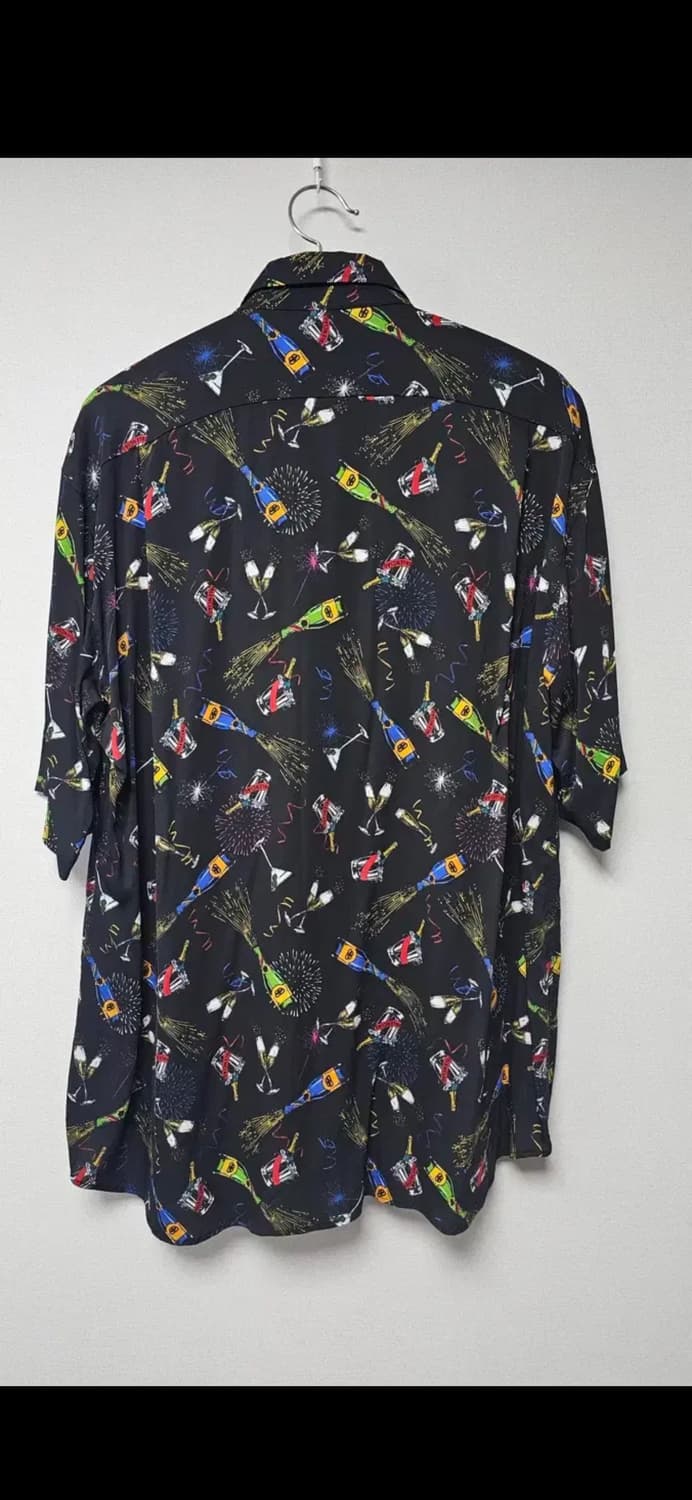 최종 할인! 발렌시아가 셔츠 /블랙 크레페 셀레브레이션 셔츠 상품이미지4