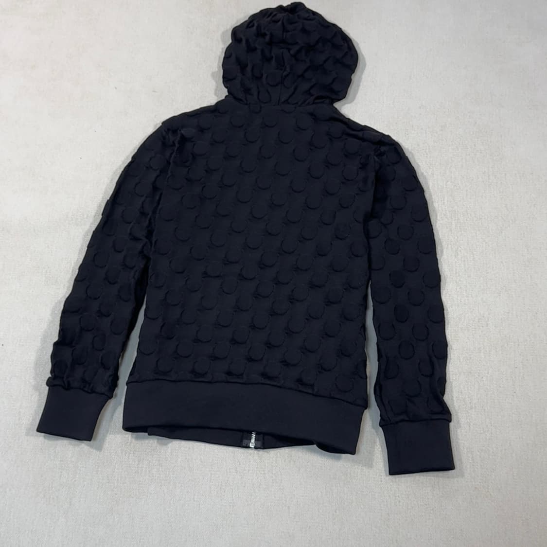 Dot Knit Jacquard Black Hoodie 상품이미지8