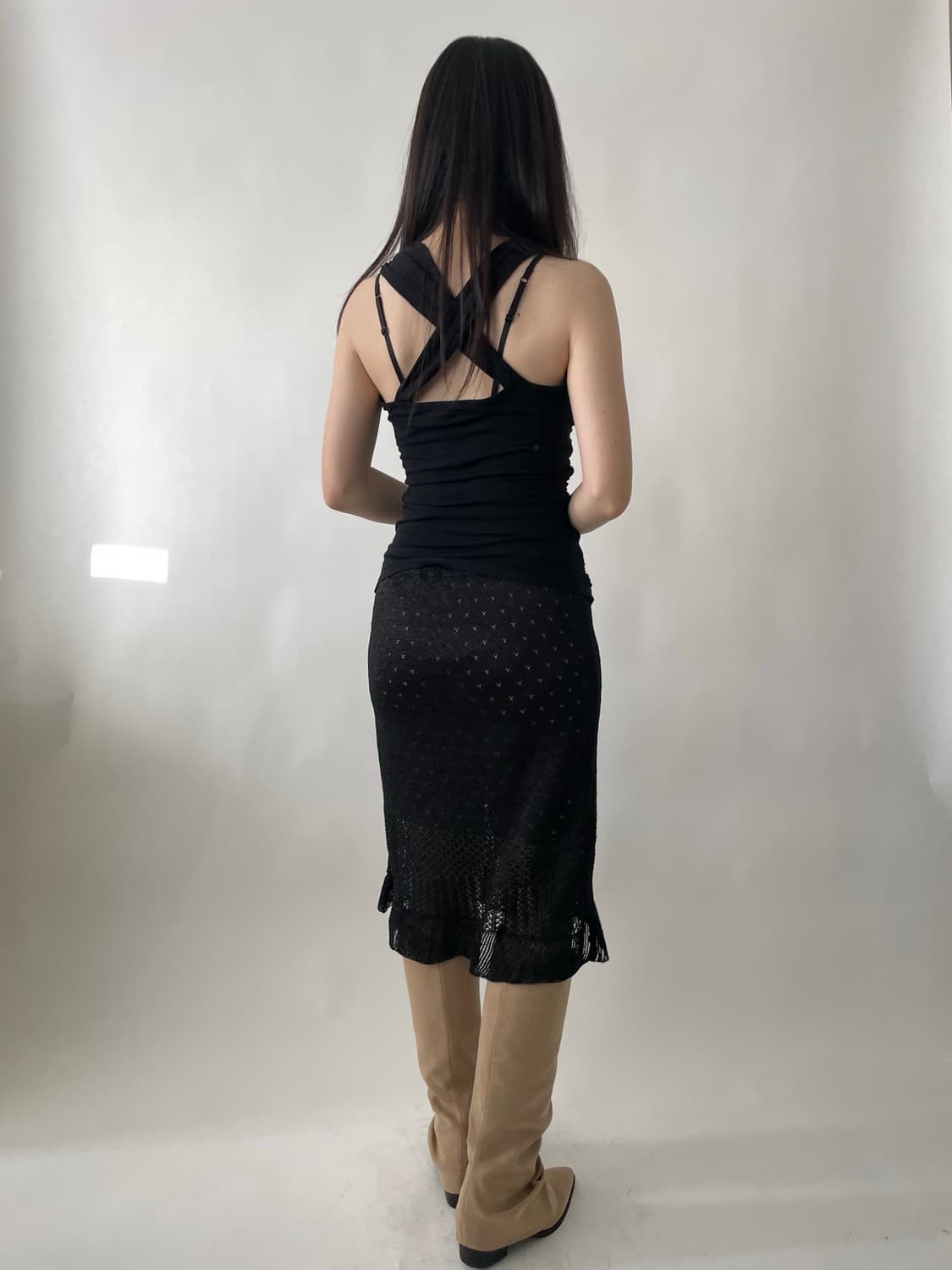MORGAN shirring ribbon top 상품이미지10