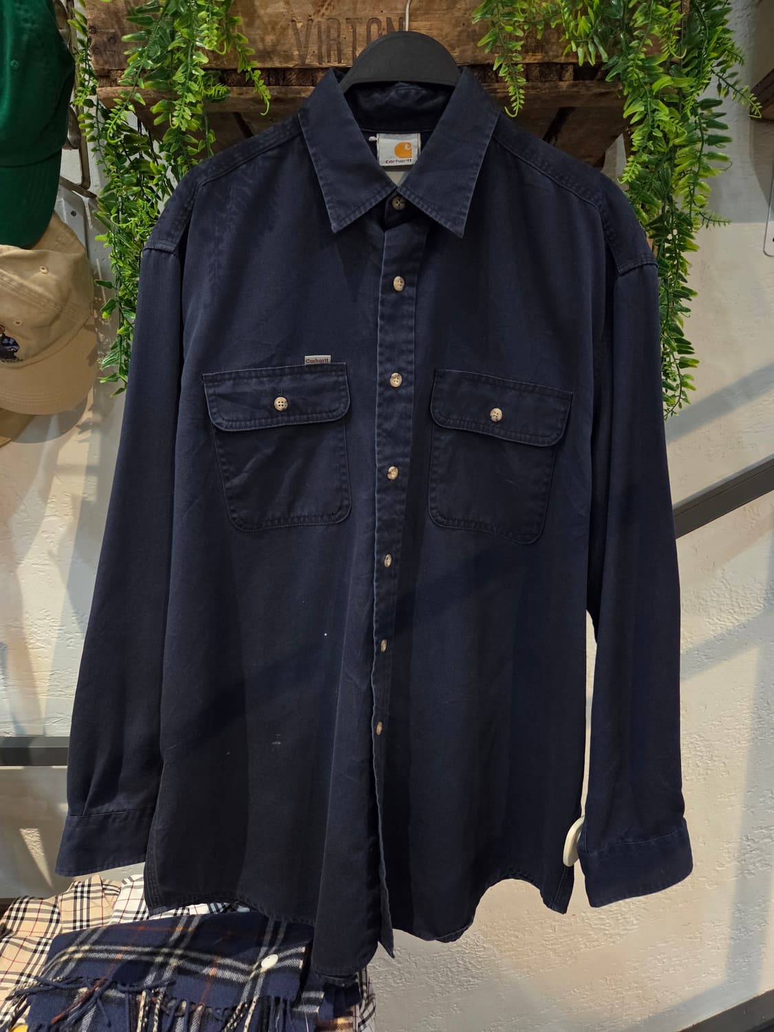 CARHARTT 칼하트 네이비 긴팔셔츠 상품이미지2