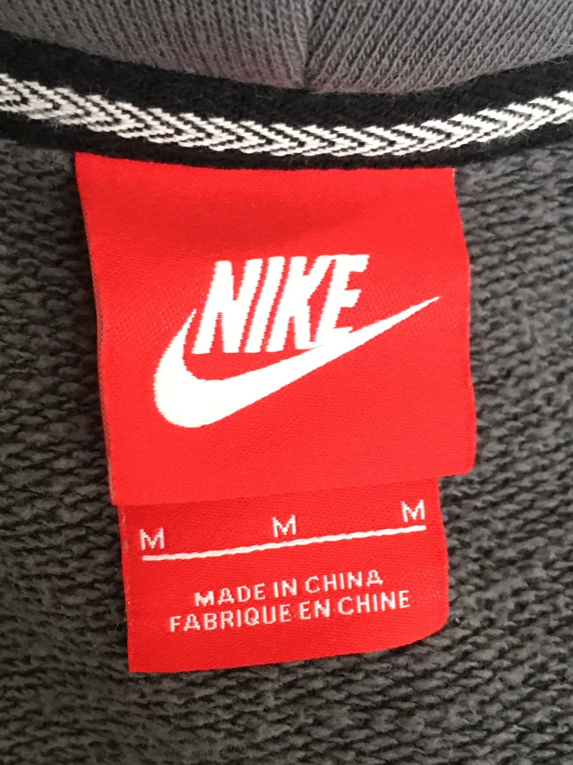 나이키 빅로고 후드집업 그레이 상품이미지4