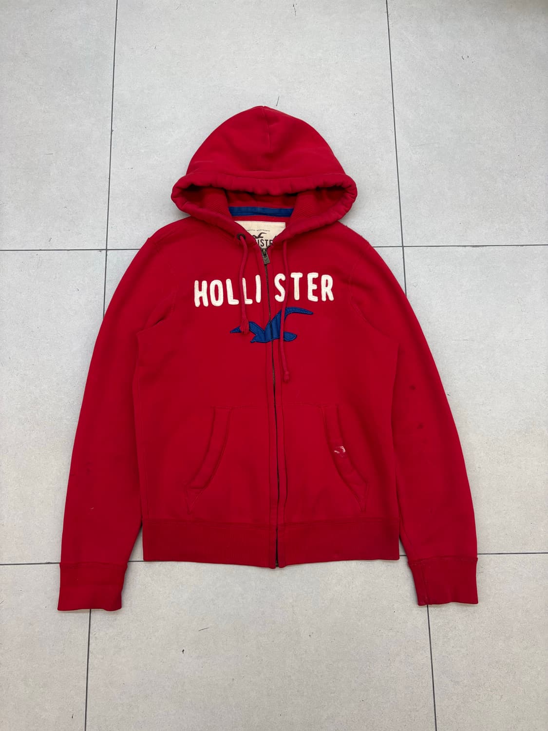 홀리스터 후드집업 레드 상품이미지3