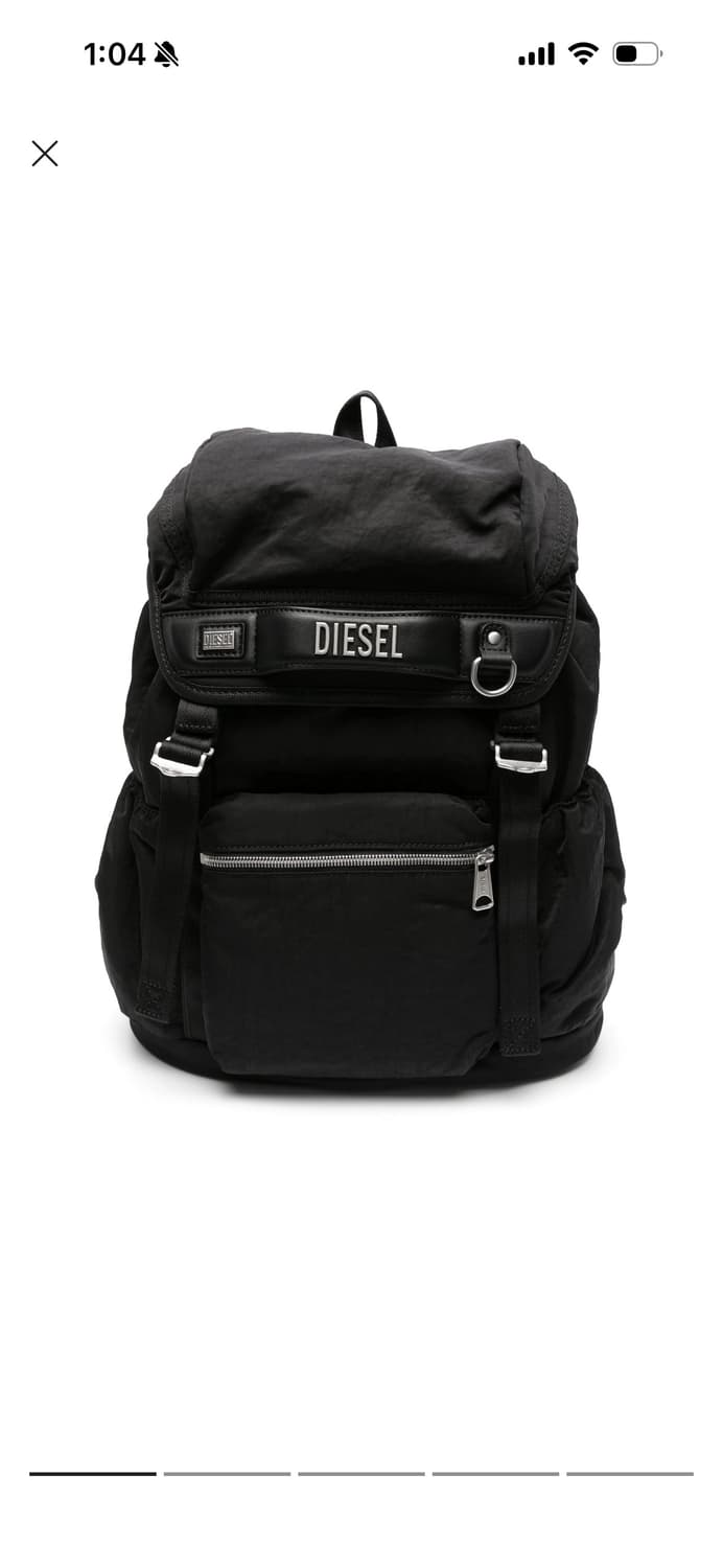diesel 디젤 로고 백팩 블랙 상품이미지1