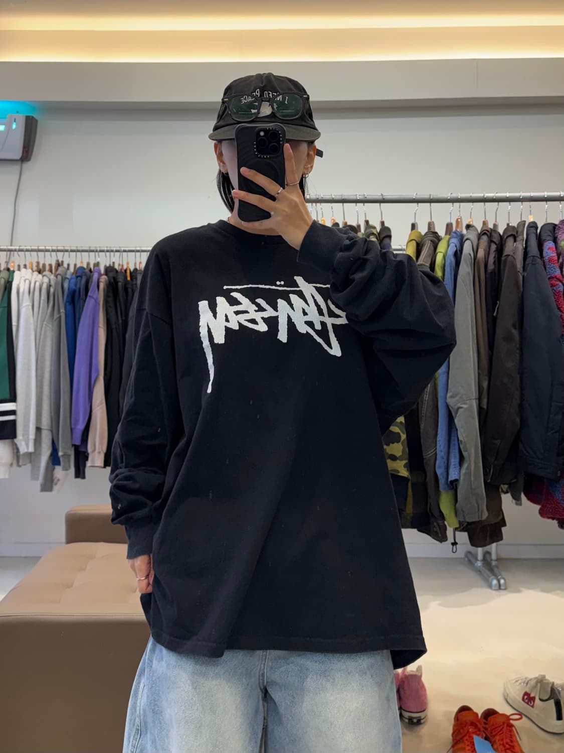 스투시 빅 로고 프린팅 롱슬리브 상품이미지4