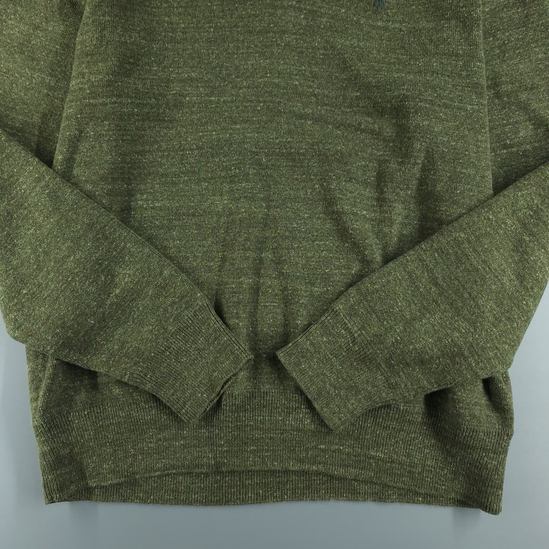 폴로랄프로렌 카키 네이비포니 심플 코튼 라운드넥 니트 L 상품이미지5