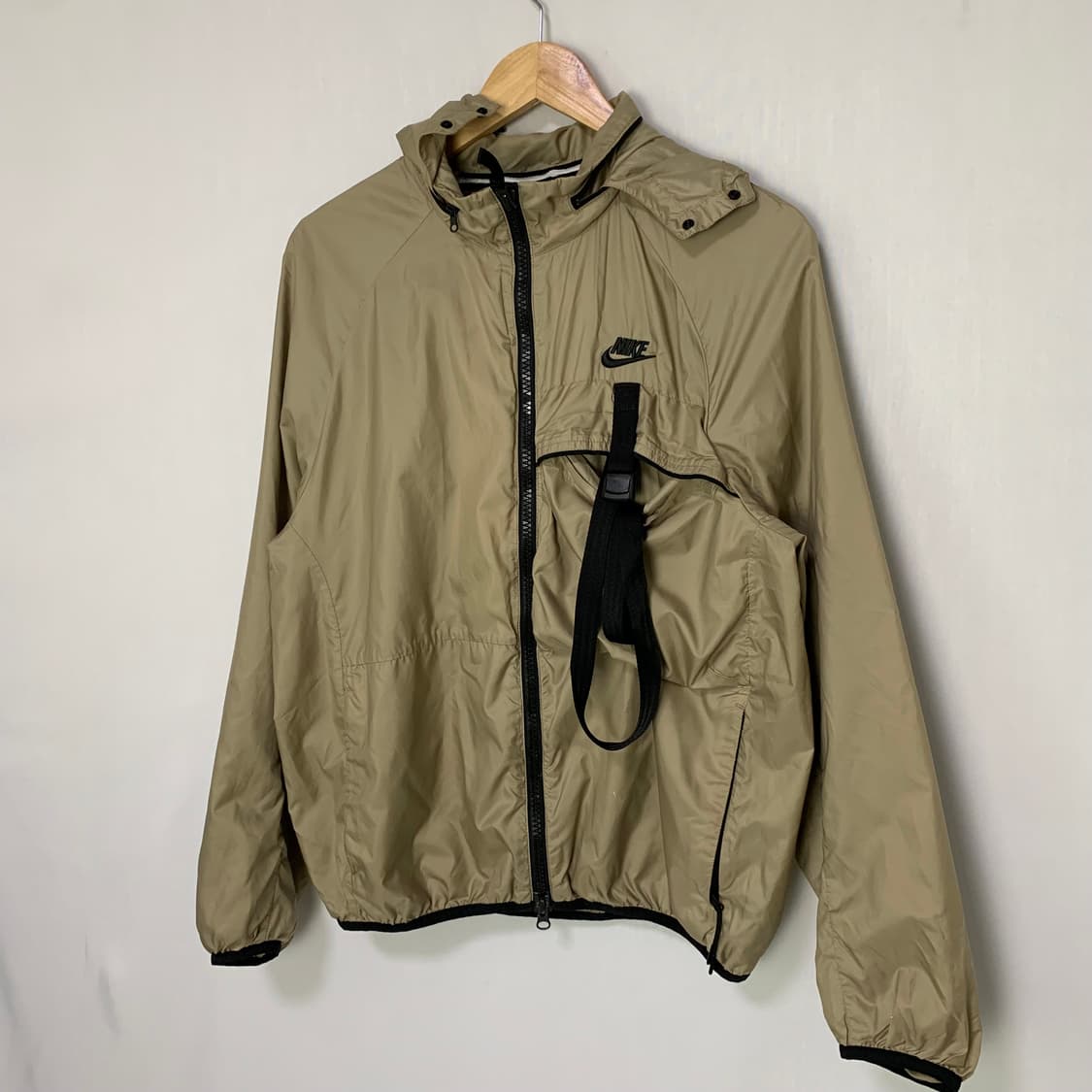 나이키 벨트 후드 바람막이 베이지 고프코어 M 남녀공용 상품이미지2