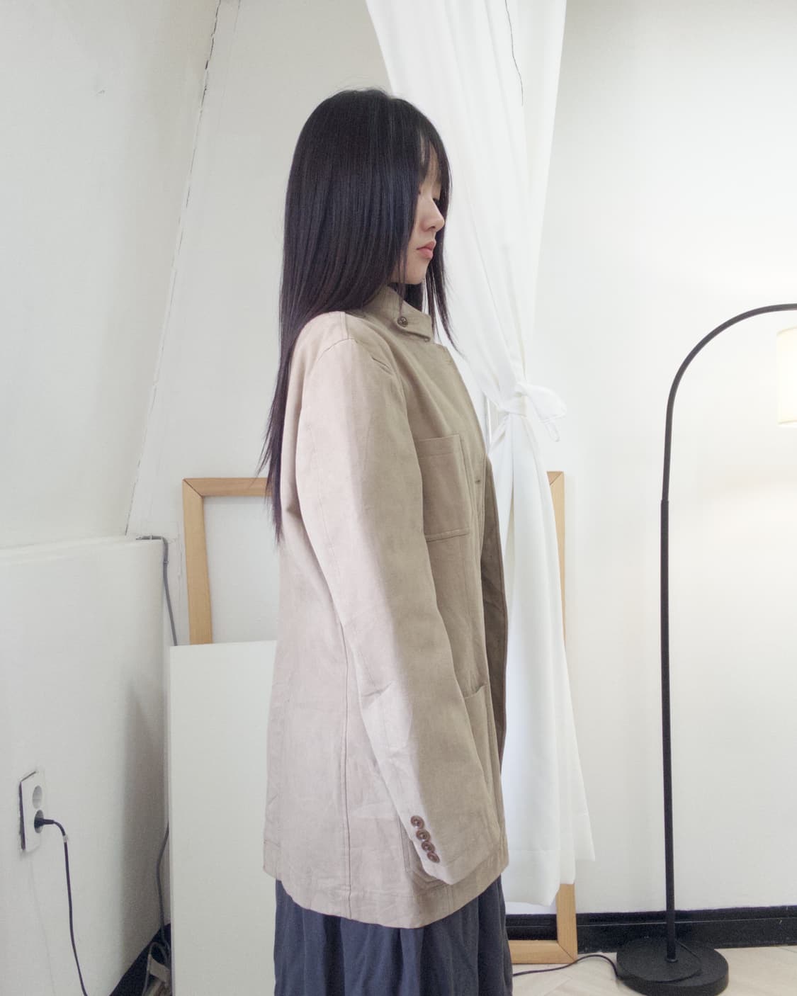 [VTG] beige cotton jacket 상품이미지2