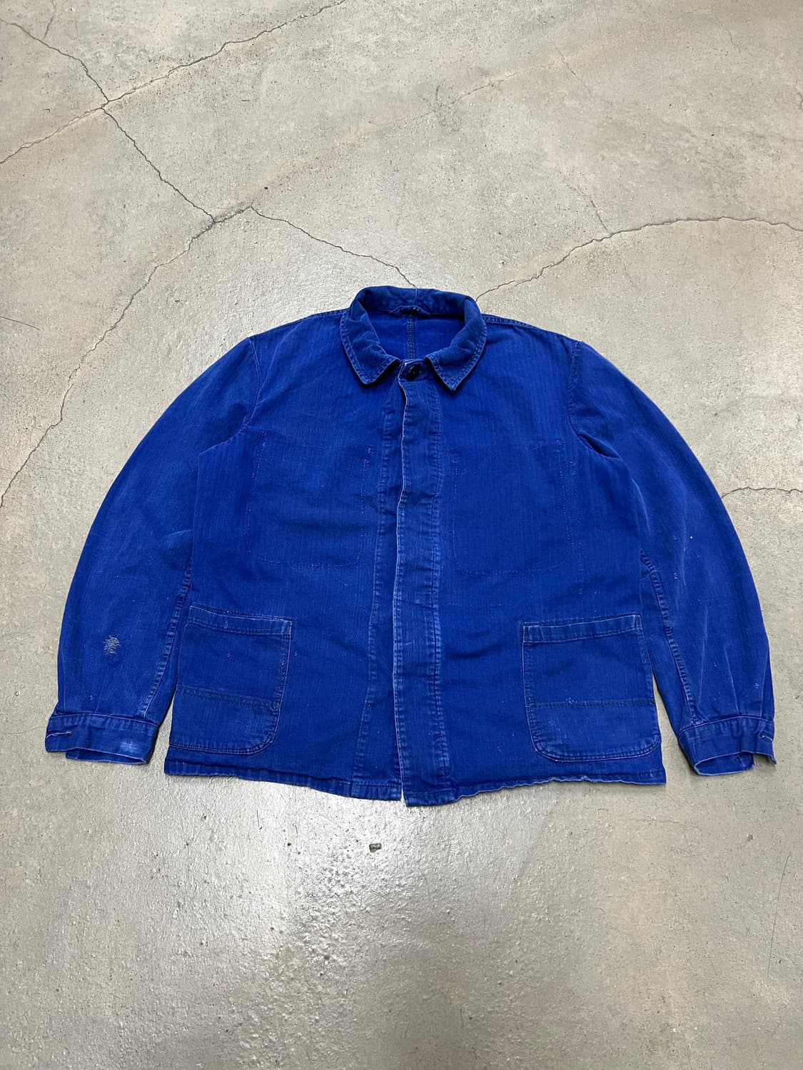 FADED BLUE VINTAGE HBT 헤링본트윌코튼 프렌치워크자켓 상품이미지1