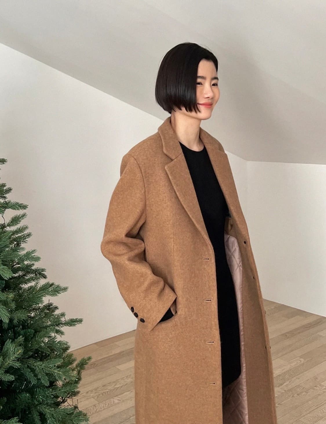 가내스라 카멜 롱코트 S 상품이미지3