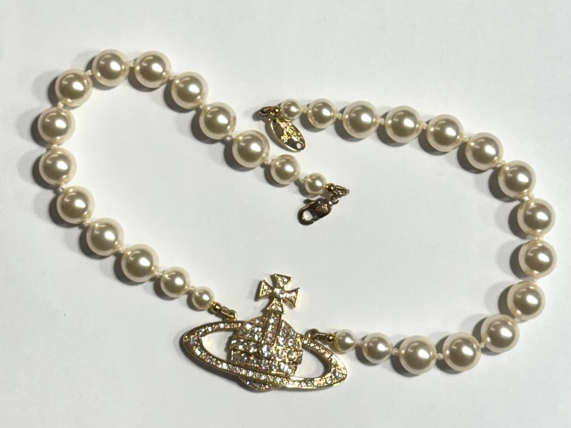 비비안웨스트우드 빅 팬던트 진주 목걸이  상품이미지1