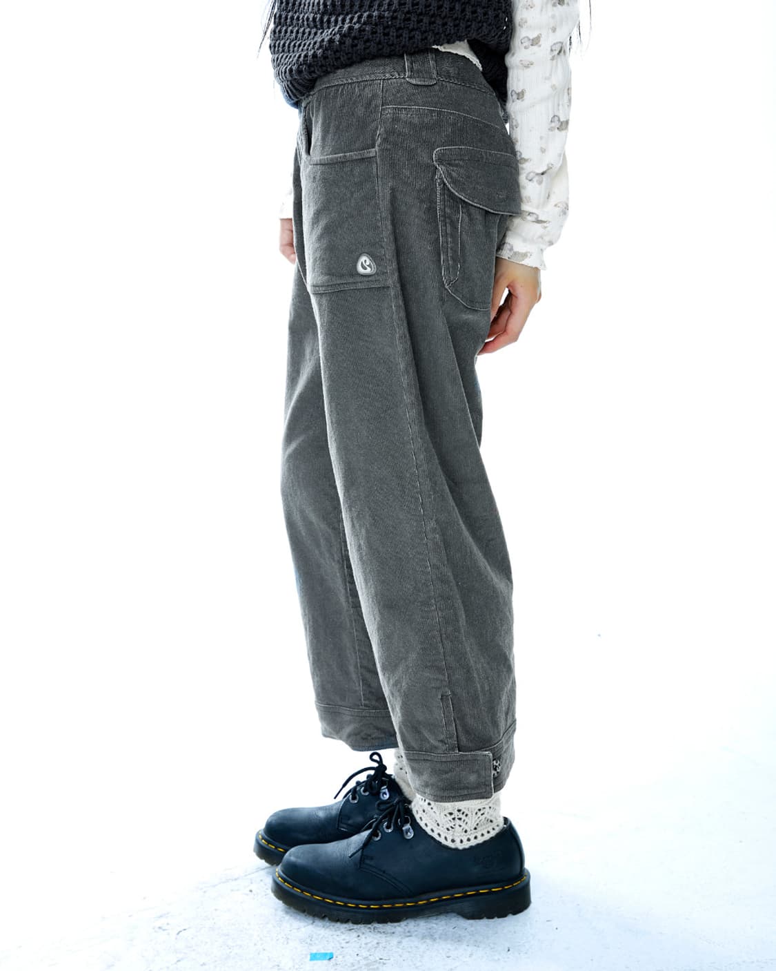코이세이오 carpi pants 챠콜 상품이미지2