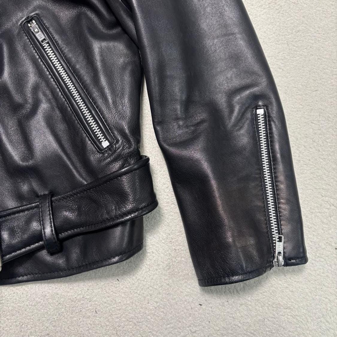 VIVASTUDIO 블랙 라이더 가죽자켓 M 상품이미지3