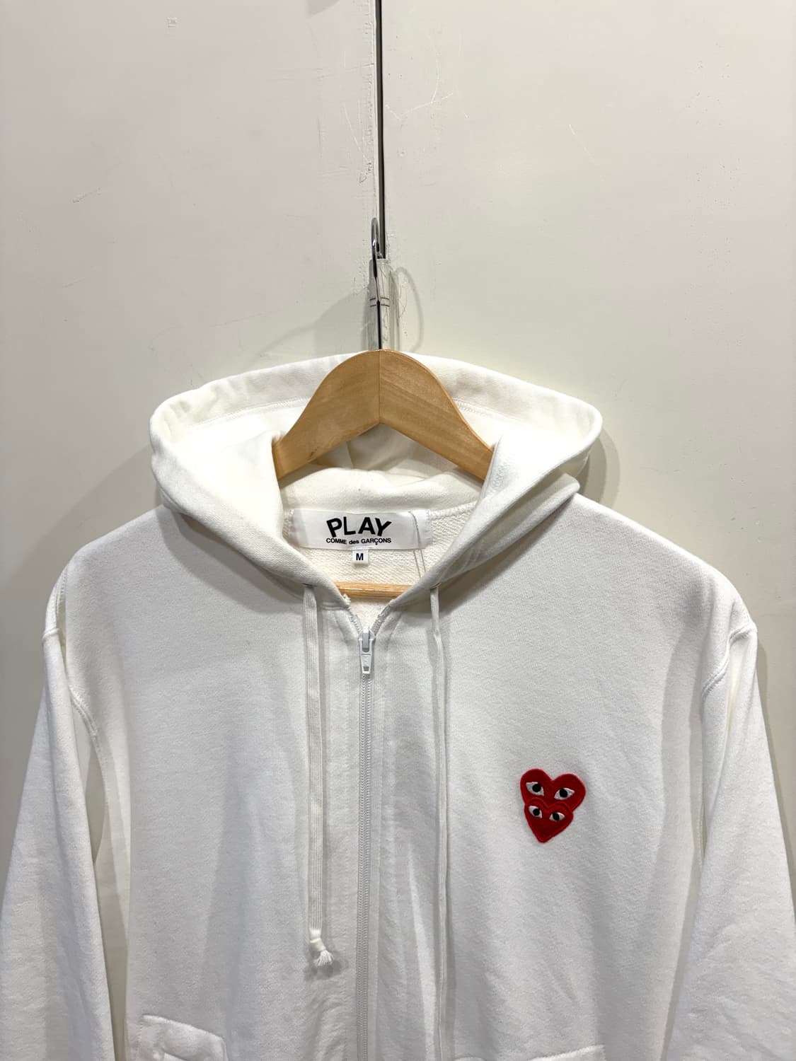 꼼데가르송 더블 와펜 후드집업 상품이미지2