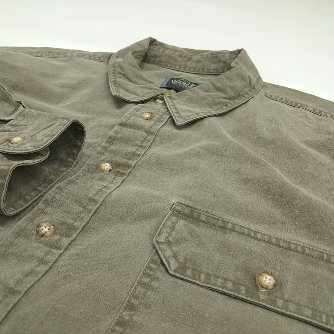 Co831 2XL 울리치 90s 아미그린 긴팔 워크셔츠 상품이미지5