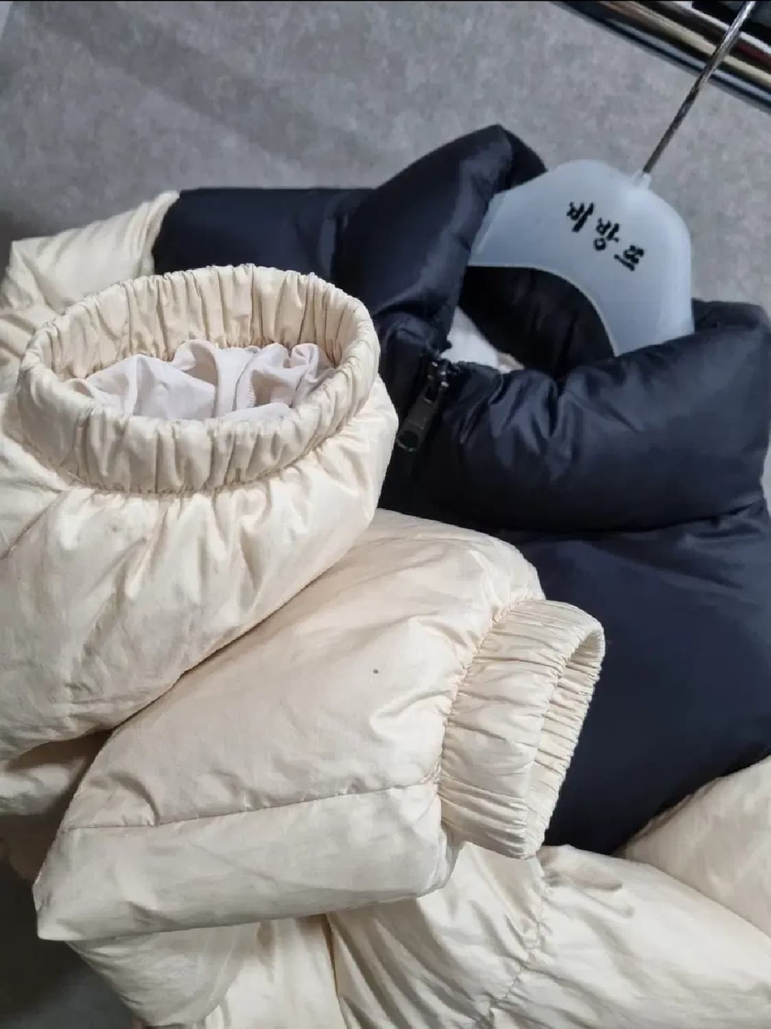 여성 S 리바이스 오리털 숏패딩 상품이미지3