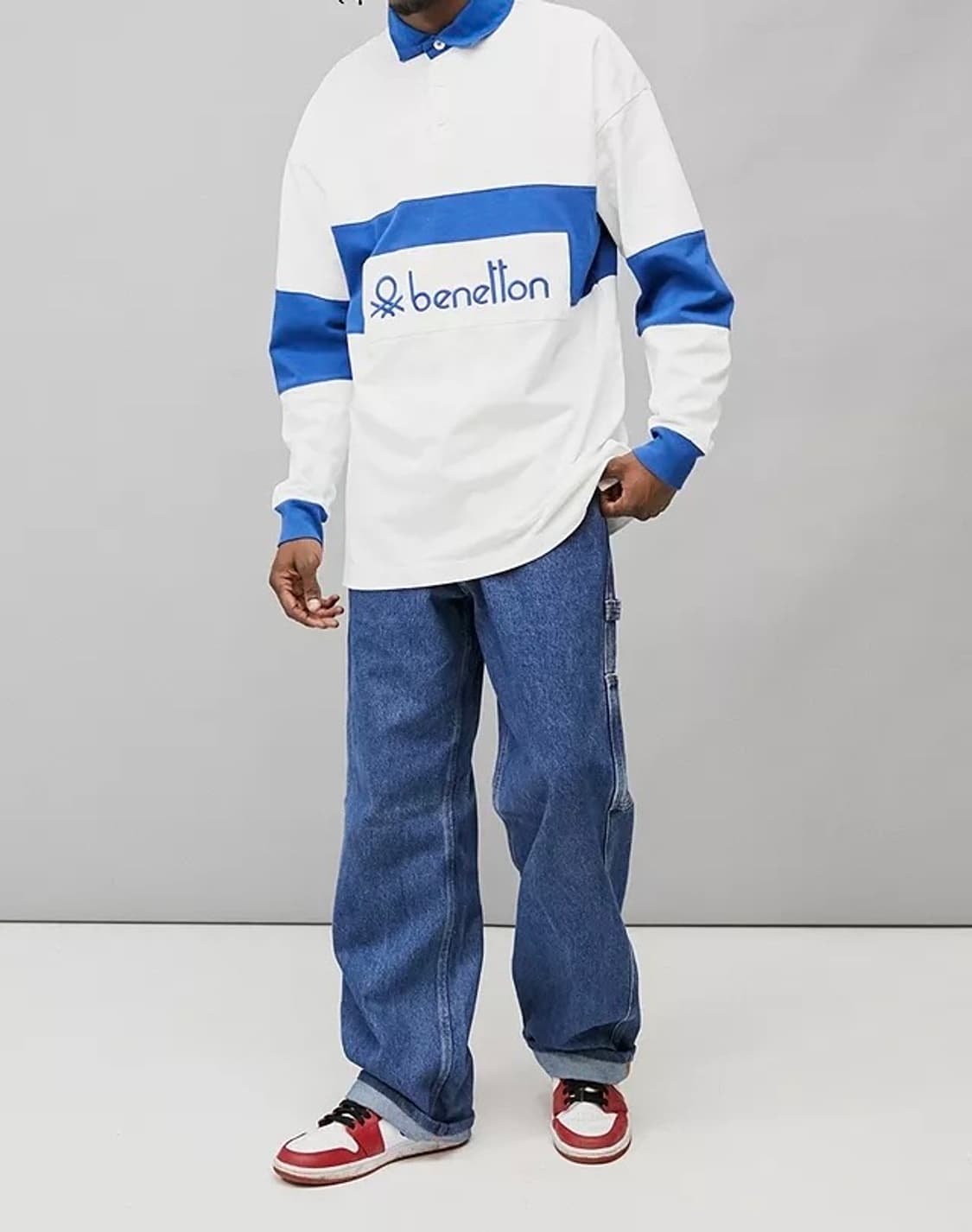 Benetton 베네통 빈티지 럭비 티셔츠 상품이미지5