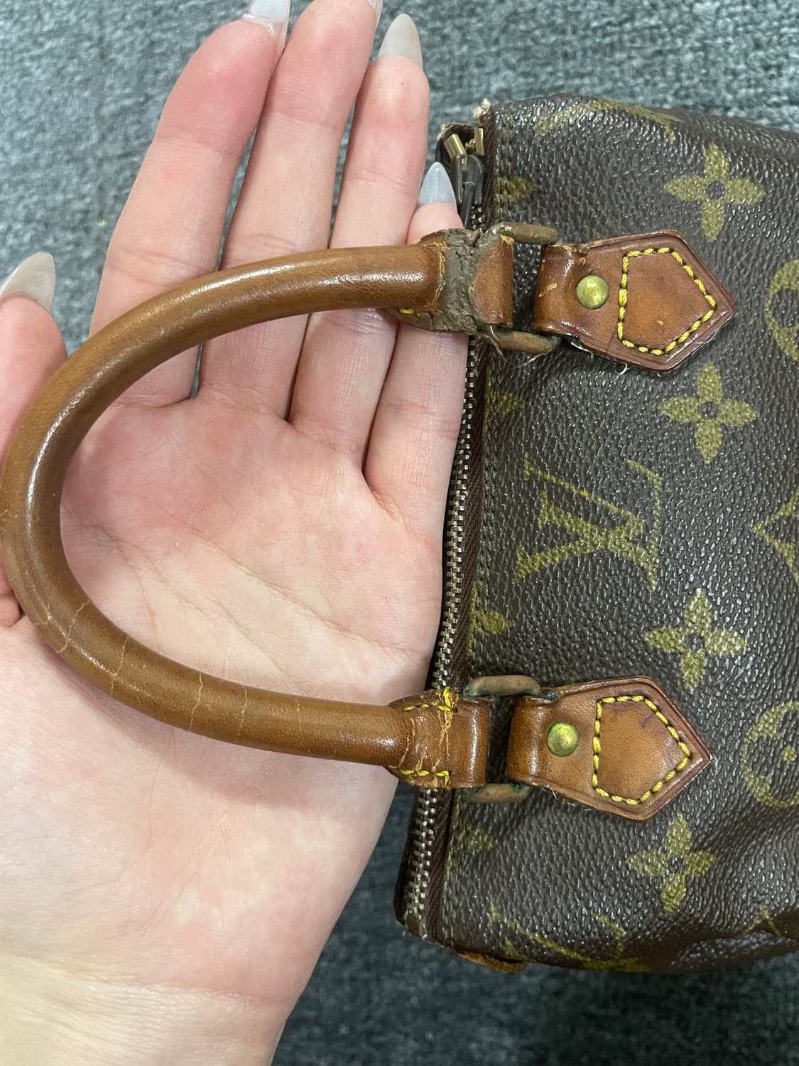 루이비통 모노그램 나노 스피디(체인&감정서 포함) 상품이미지2