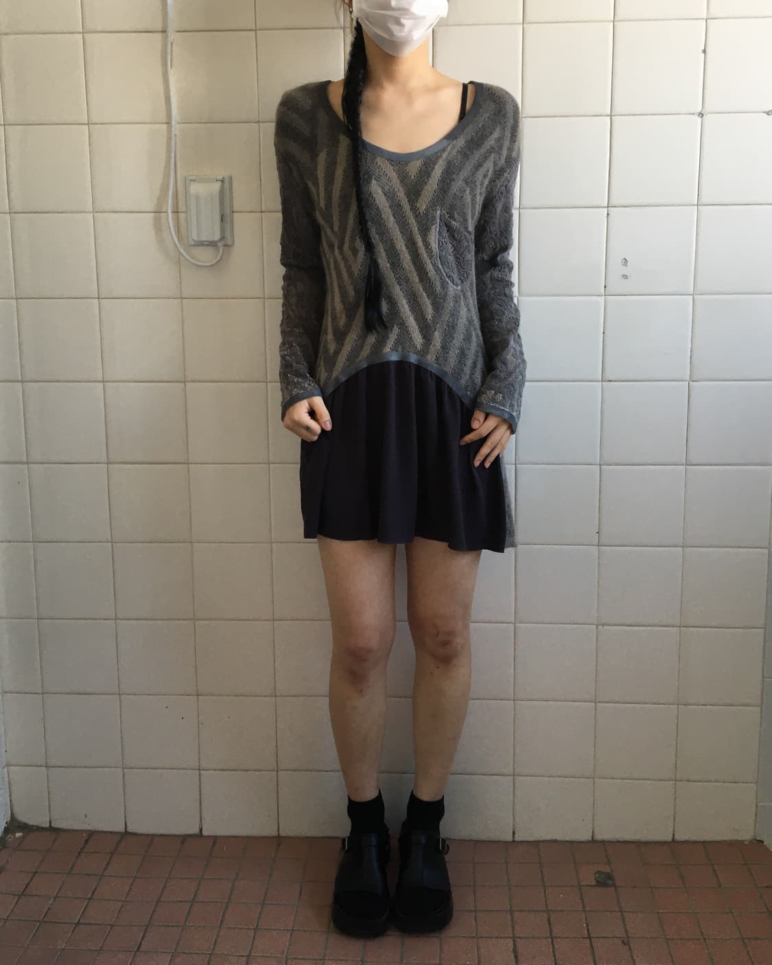 Layered point pattern knit 상품이미지1