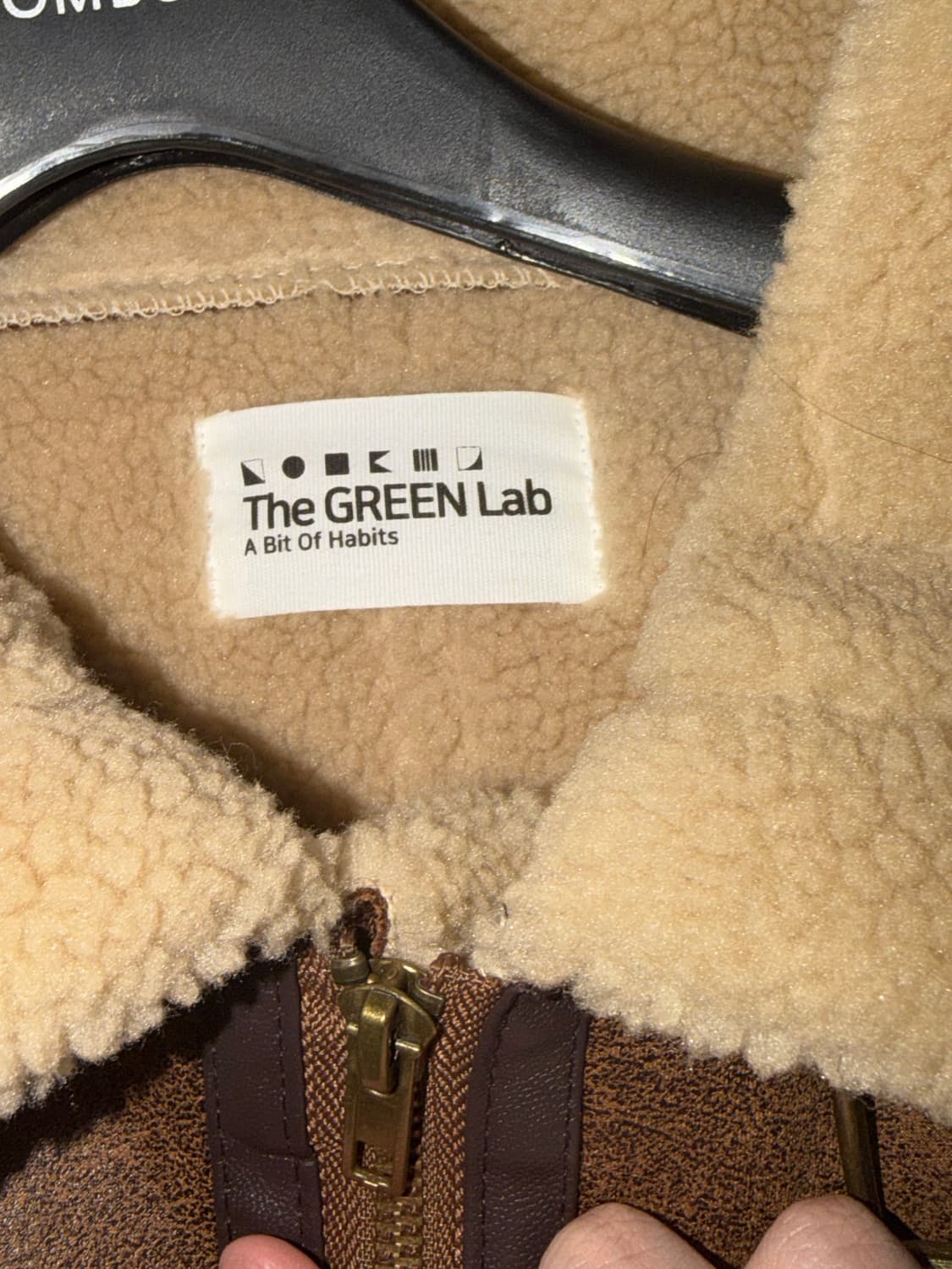 레더 쉐르파 무스탕 자켓 더그린랩 상품이미지7