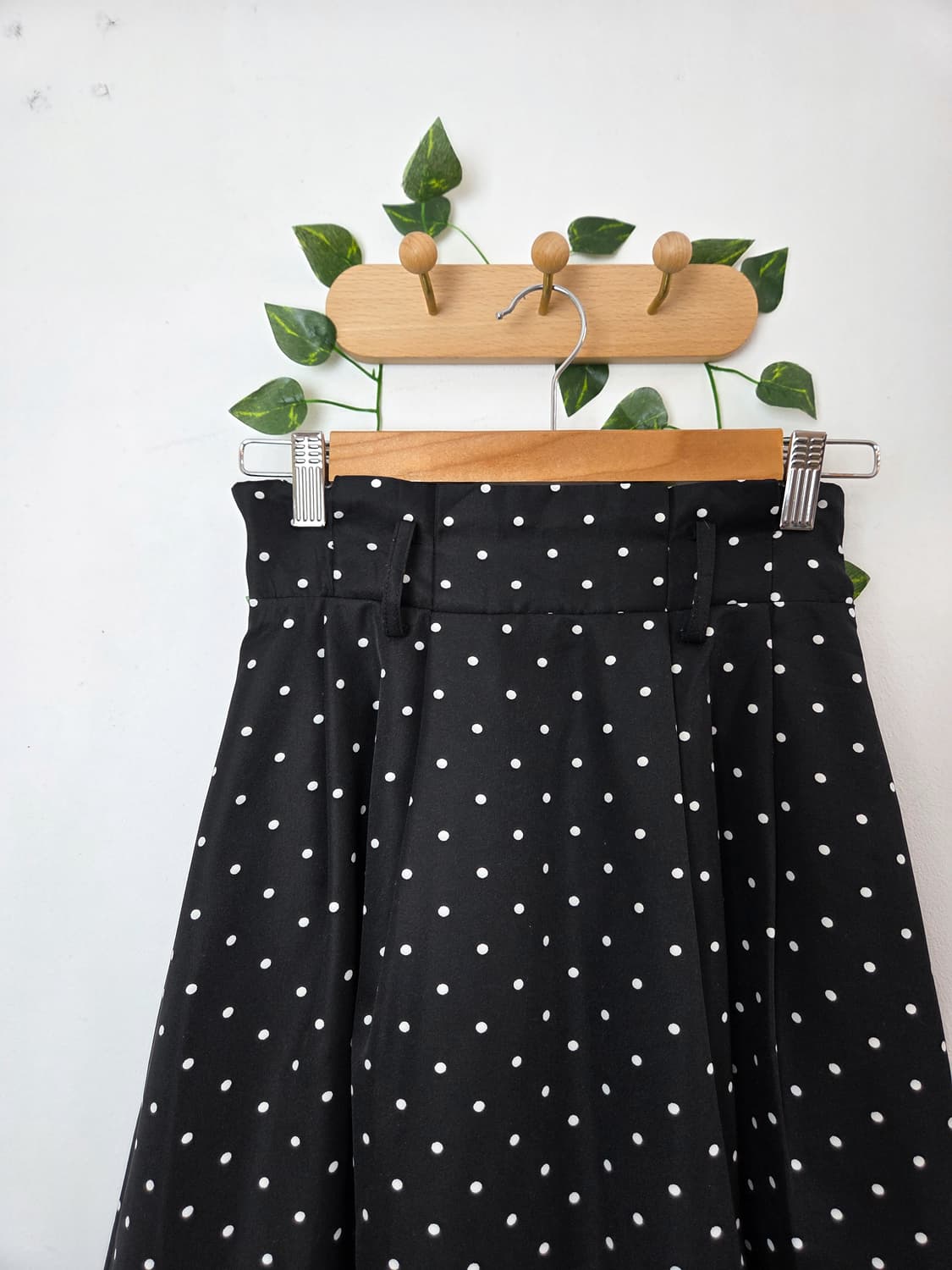 도트 미디 스커트 상품이미지2