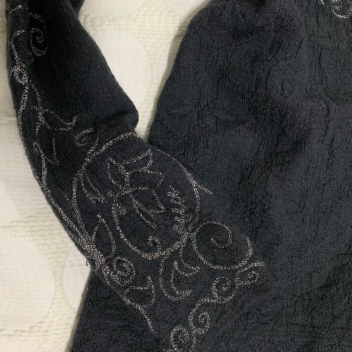 Kenzo 실버 스레드 위빙 디테일 니트 가디건 상품이미지7