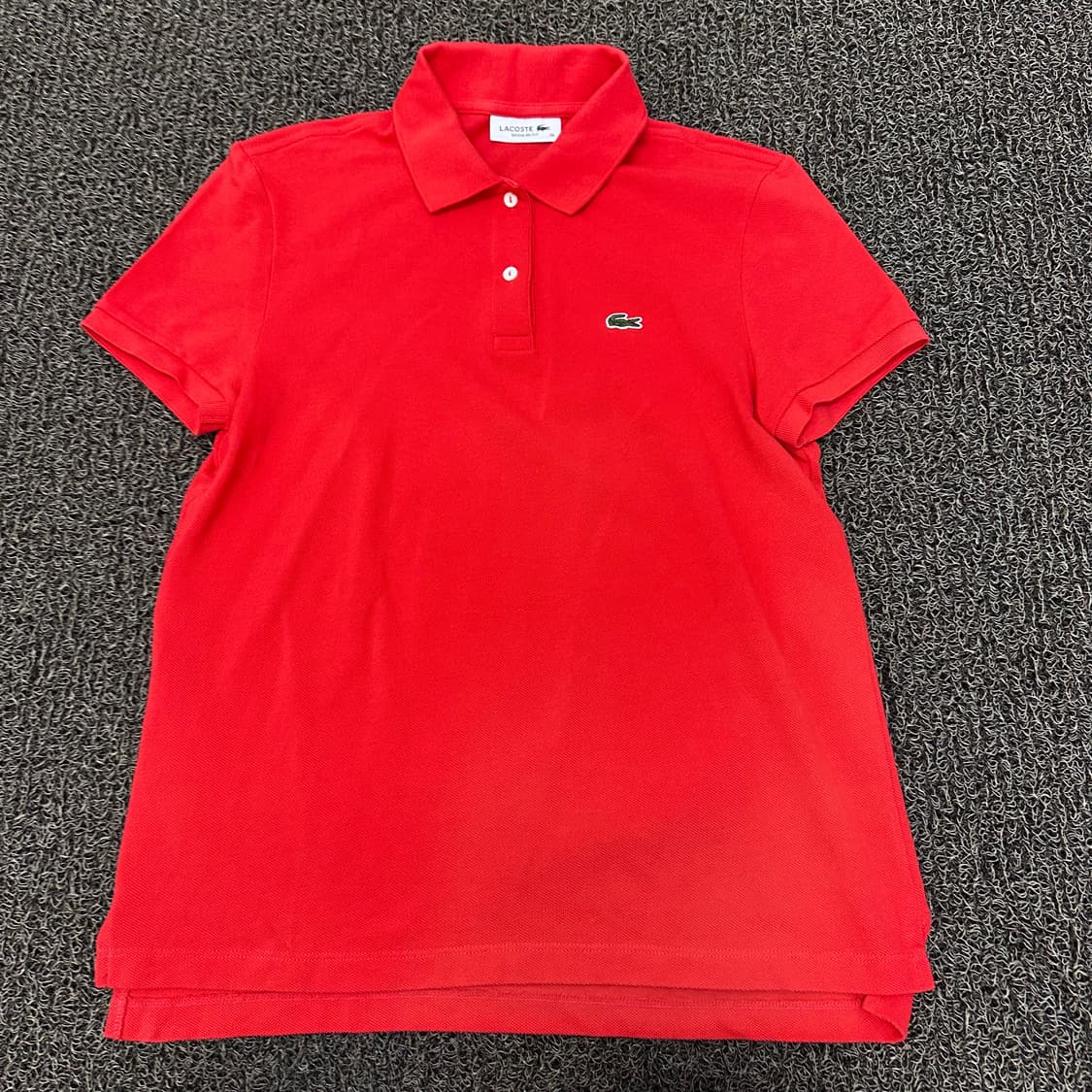 라코스테 여성 카라티 반팔티셔츠 레드 S 상품이미지1