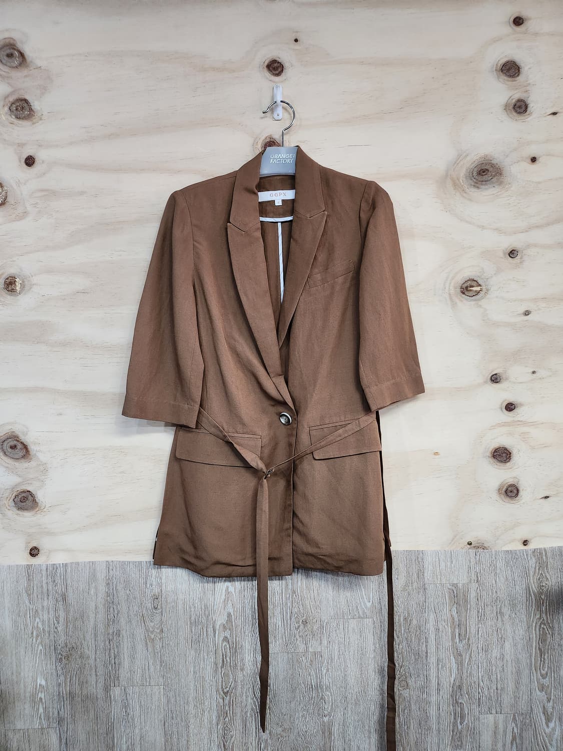 1090) GGPX 린넨 투피스 셋업 상품이미지1