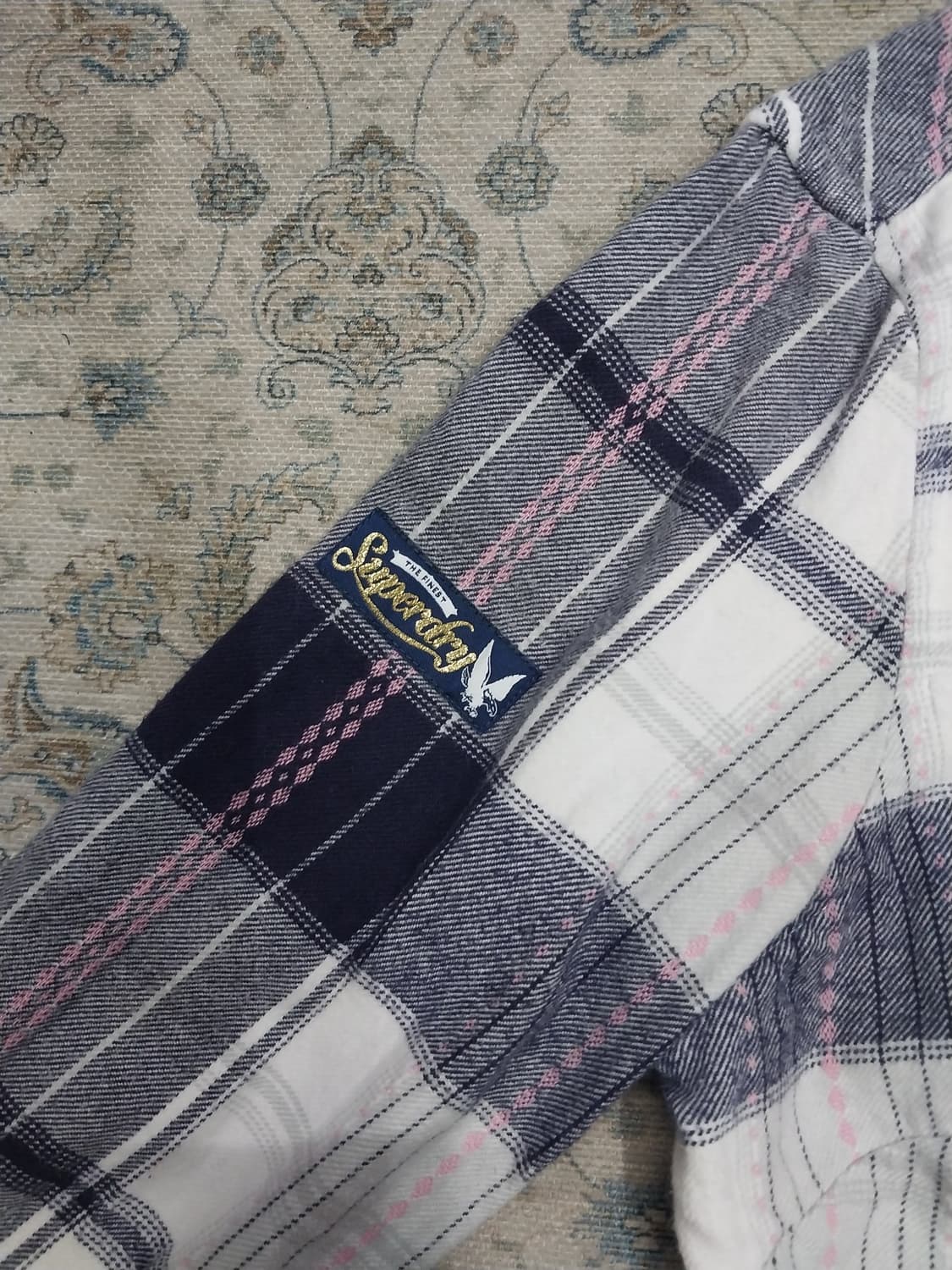 SUPER DRY 슈퍼드라이 플란넬 체크셔츠 (55반까지) 상품이미지3