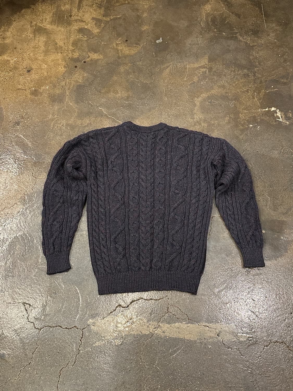 80s 세인트마이클 퓨어 울 피셔맨 니트 M 상품이미지2