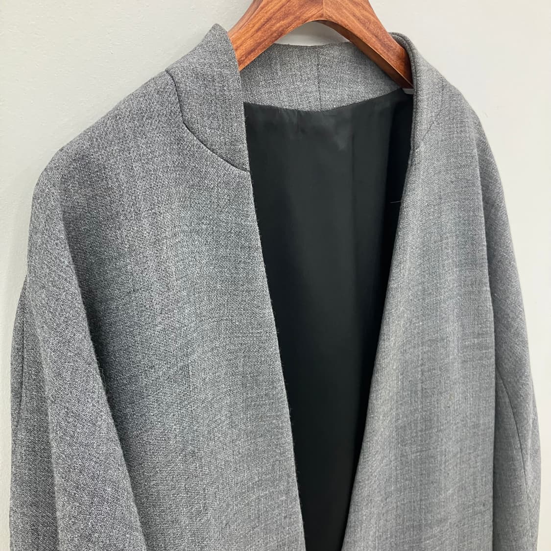 시스템 그레이 카라리스 울 가운 코트 95 상품이미지4