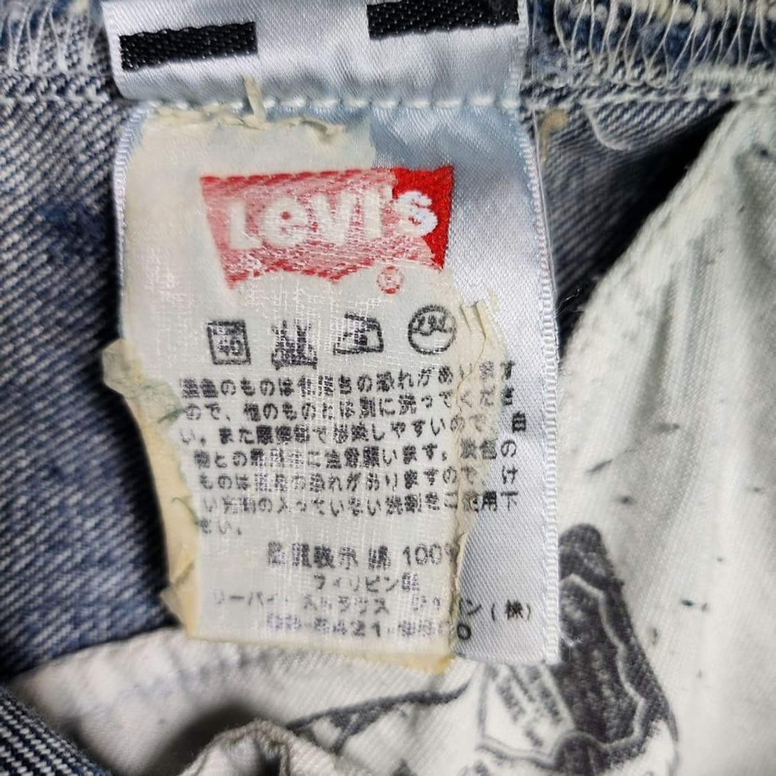 LEVI'S 501 스트레이트핏 워싱데님 팬츠 상품이미지8